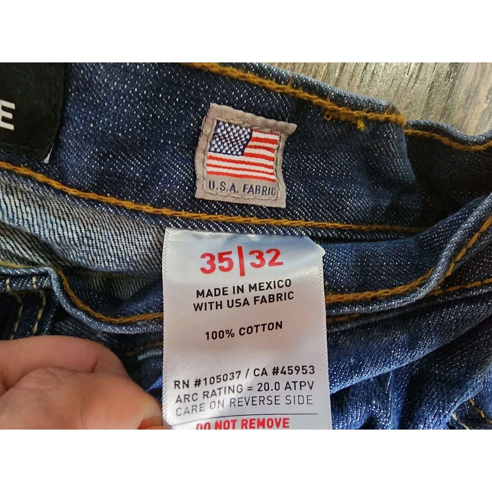 Ariat Ariat Flame Resistant Relaxed Fit Jeans Mens Blue Denim Bootcut Size US 35 - 5 Thumbnail