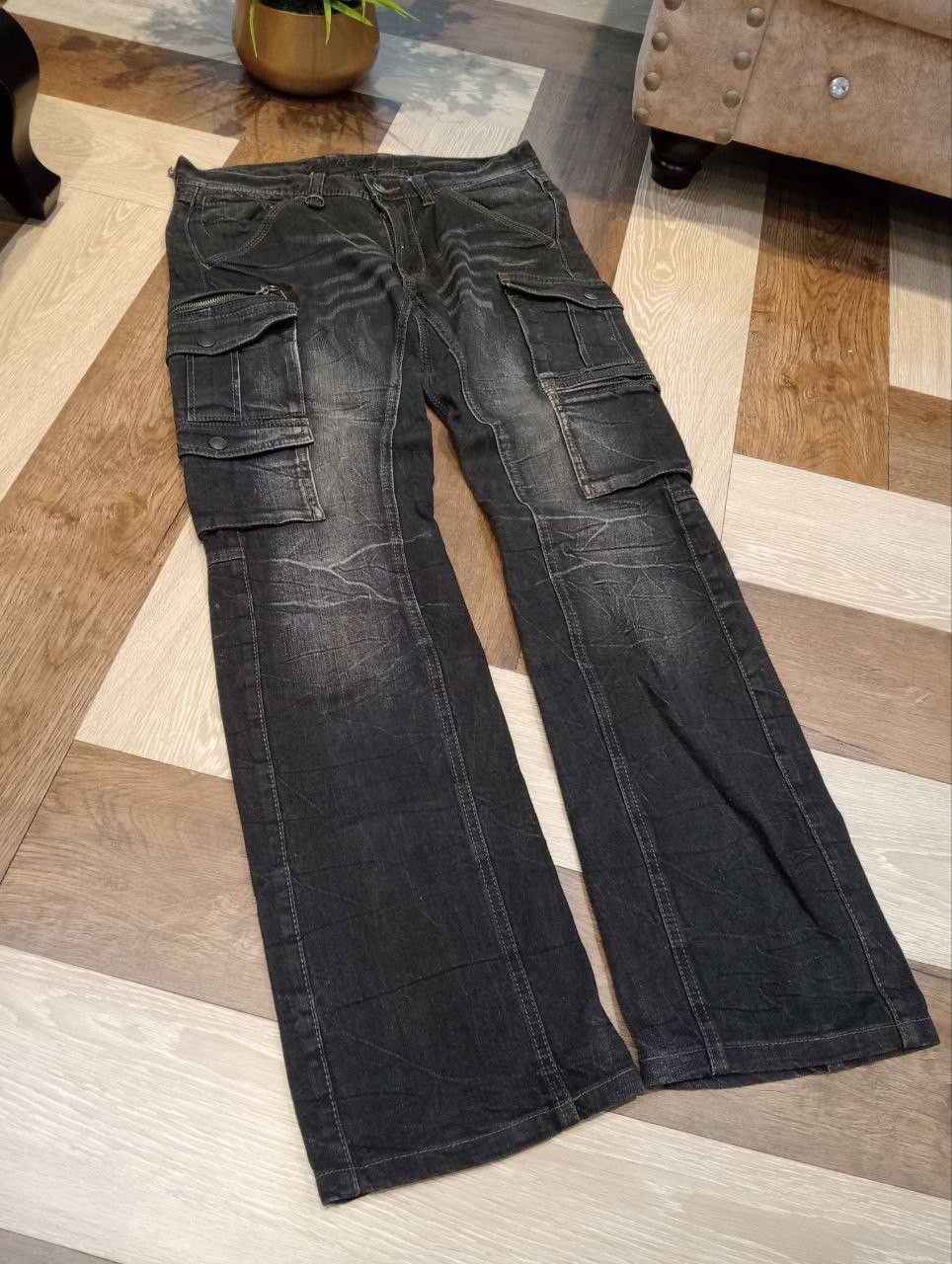 Nicole Club NICOLE CLUB FOR MEN JAPAN CARGO DENIM PANTS Size US 32 / EU 48 - 3 Thumbnail