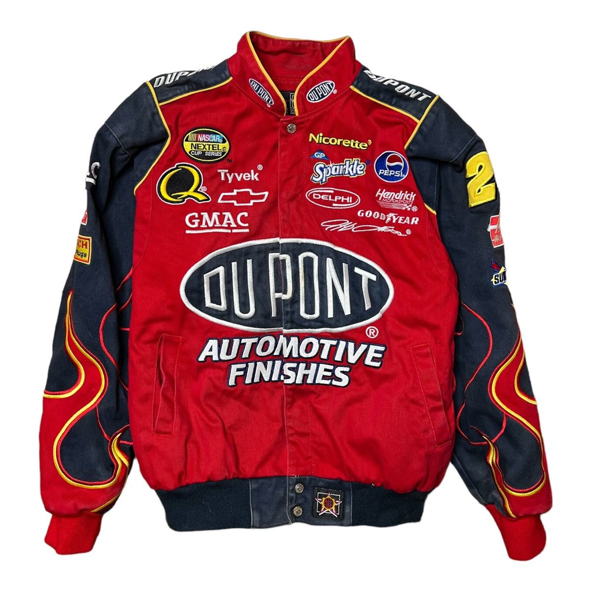 image of Nascar Dupont Racing Jacket in Red, Men's (Size Small)