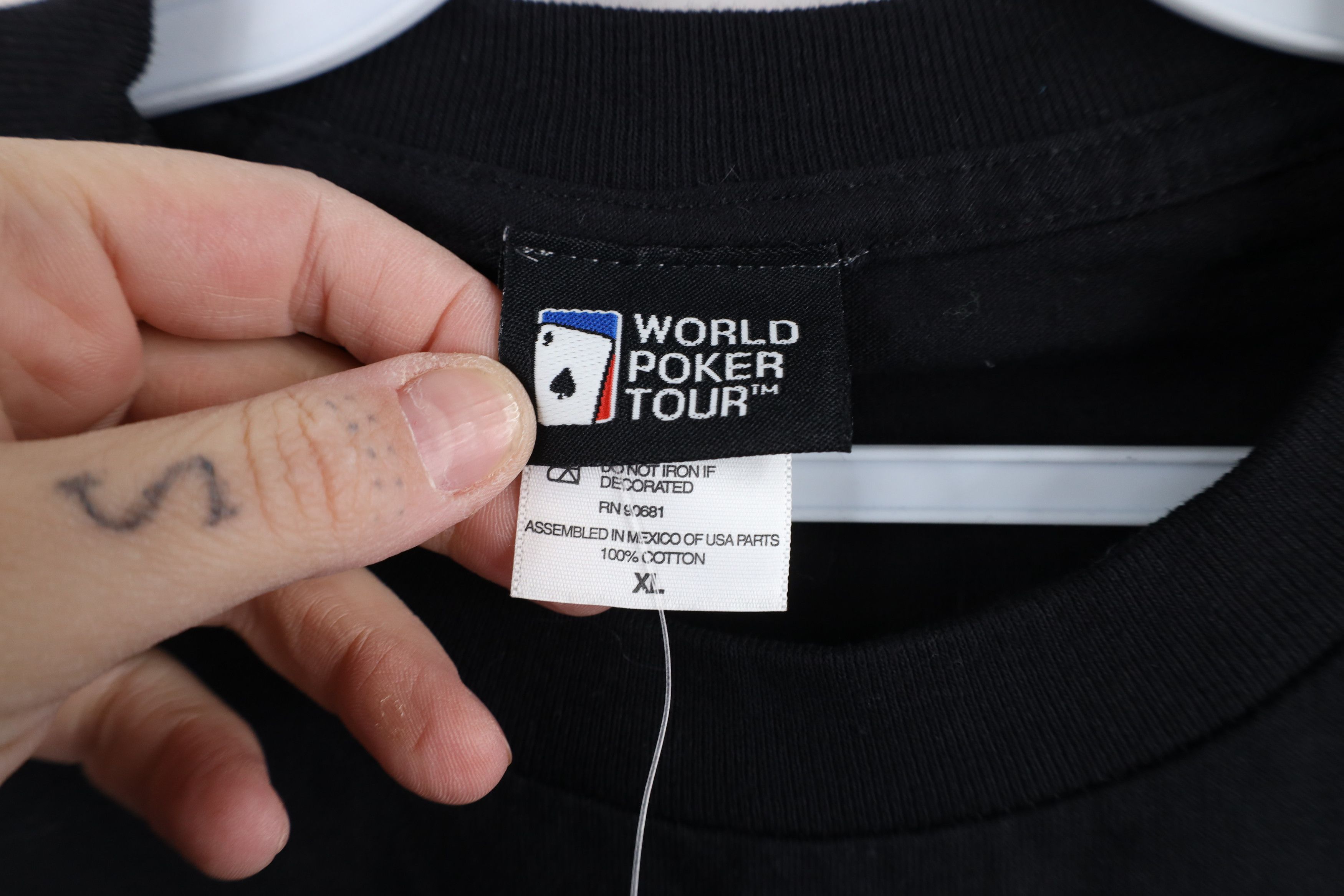 Vintage Deadstock Vintage Y2K 2005 Dealer World Poker Tour T-Shirt Size US XL / EU 56 / 4 - 7 Thumbnail
