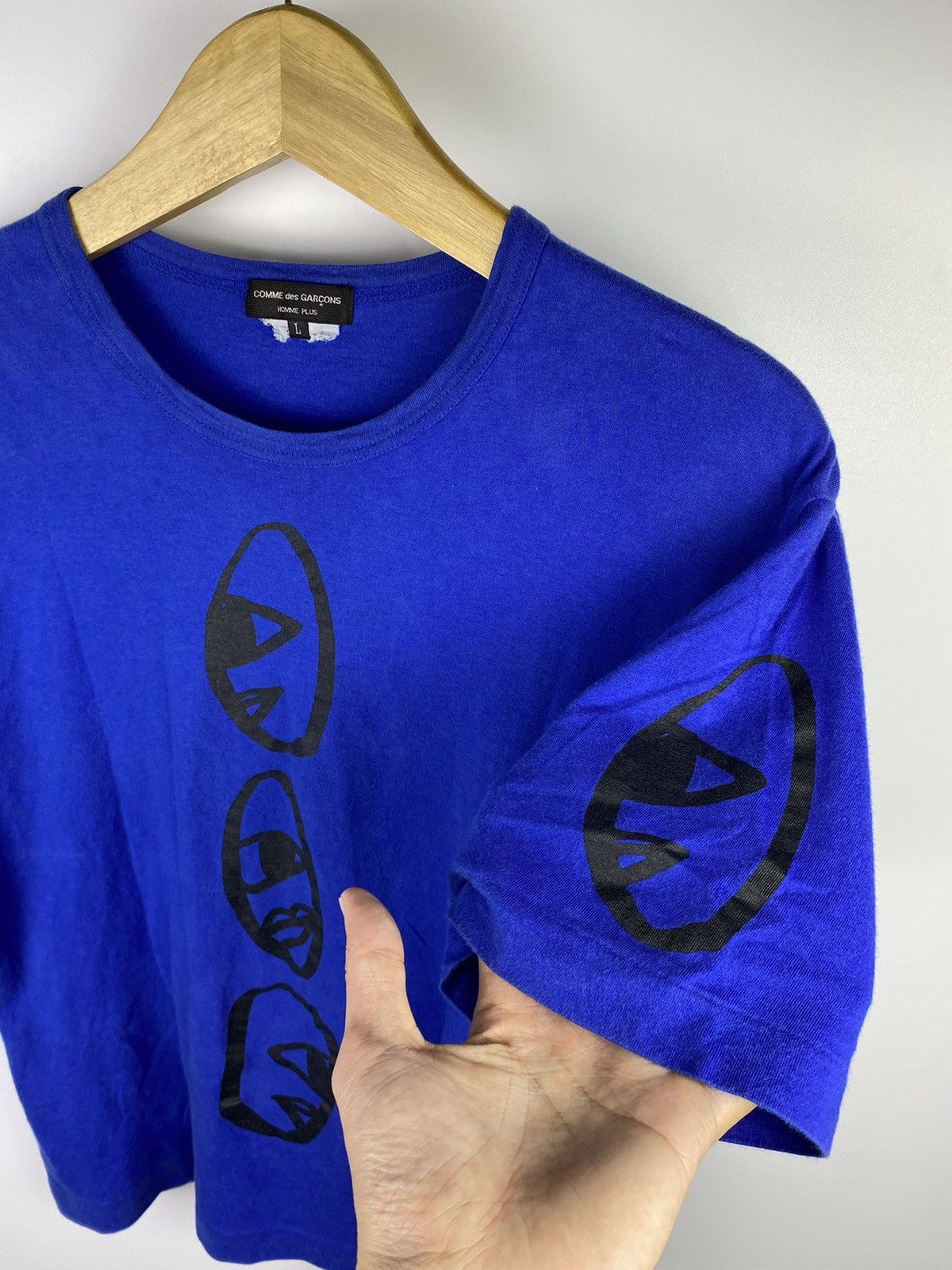 Comme des Garcons × Comme des Garcons Homme Plus × Japanese Brand comme des garcons tshirt blue Size US M / EU 48-50 / 2 - 4 Thumbnail