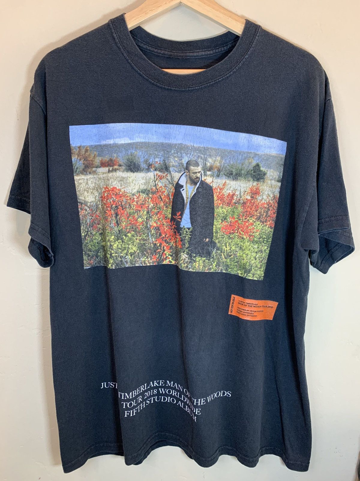 Band Tees × Designer × Heron Preston RARE* Heron Preston Justin Timberlake Man Of The Woods Shirt Size US L / EU 52-54 / 3 - 1 Thumbnail