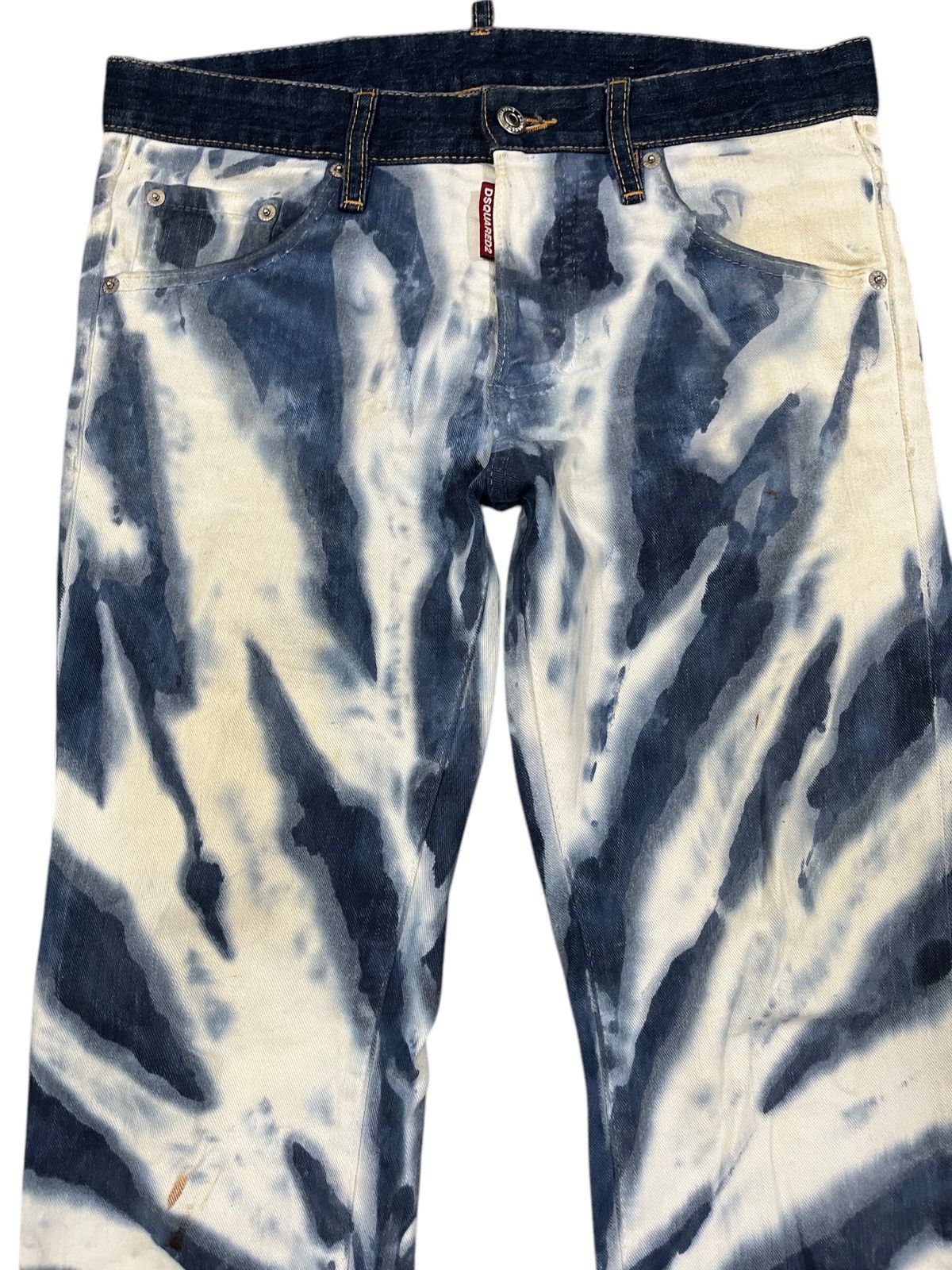 Dsquared2 Vintage Dsquared2 Tie Dye Acid Wash Denim Size US 30 / EU 46 - 2 Thumbnail