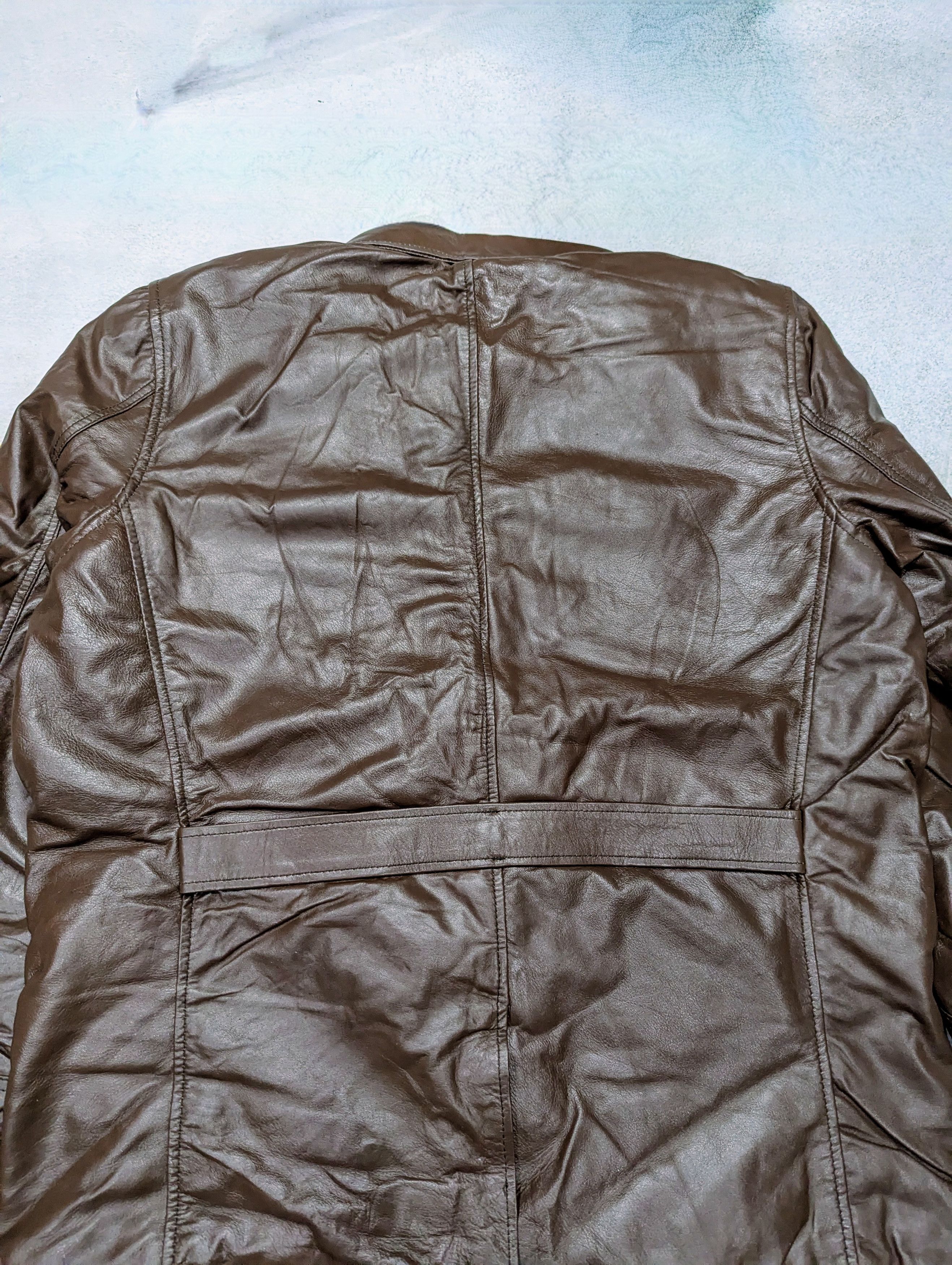 Genuine Leather × Vintage Men Distressed Brown Leather Jacket Military Inspired Rugged Size US M / EU 48-50 / 2 - 5 Thumbnail
