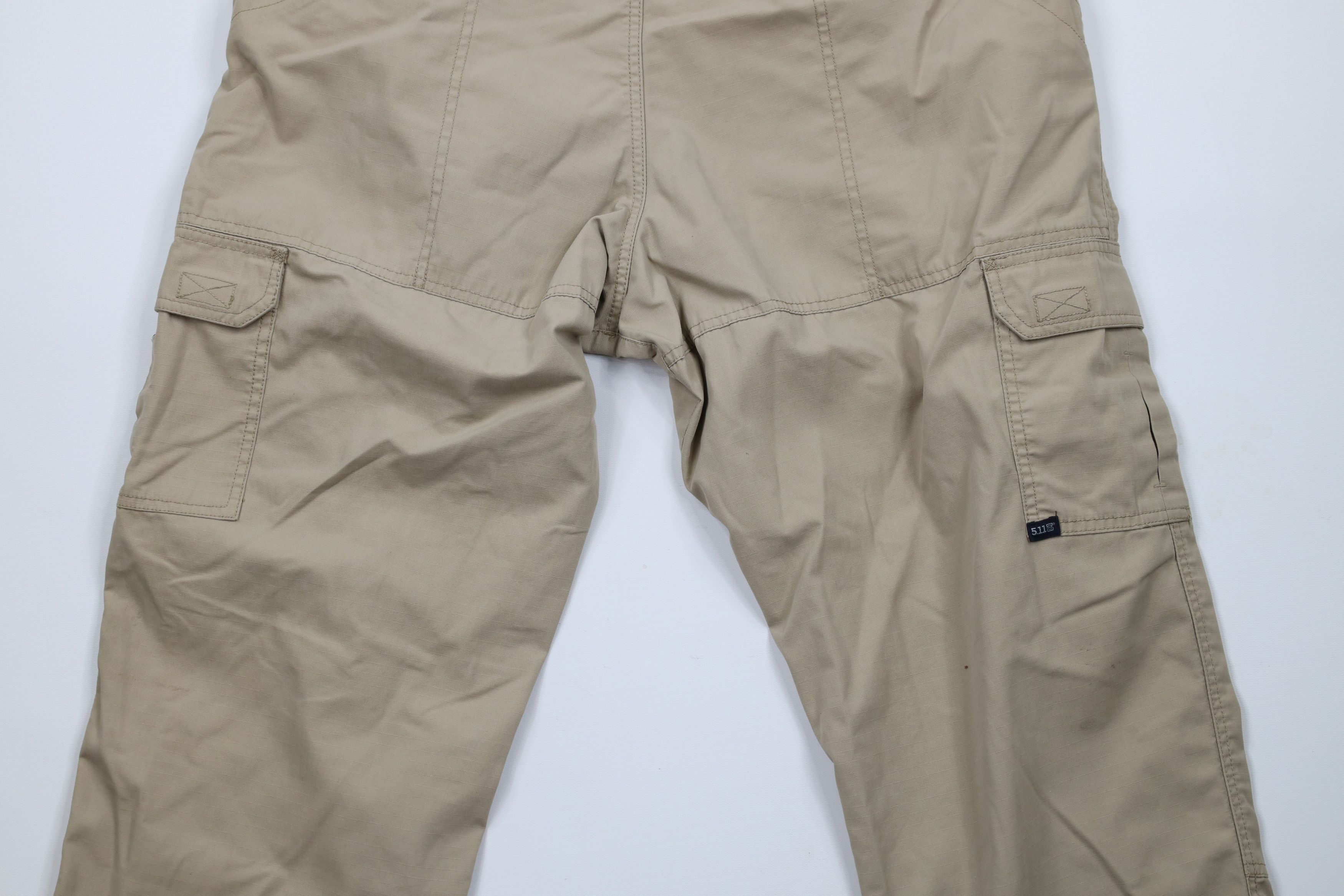 Vintage 5.11 Tactical Series Ripstop Double Knee Cargo Pants Beige Size US 36 / EU 52 - 13 Thumbnail