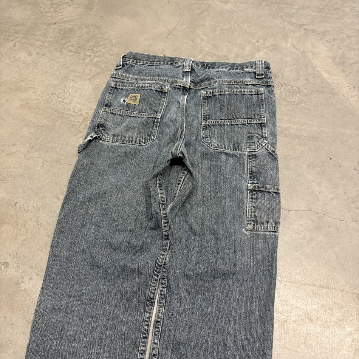 Lee Vintage 90s Lee Carpenter Jeans Baggy Skater Grunge Faded Size US 33 - 4 Thumbnail