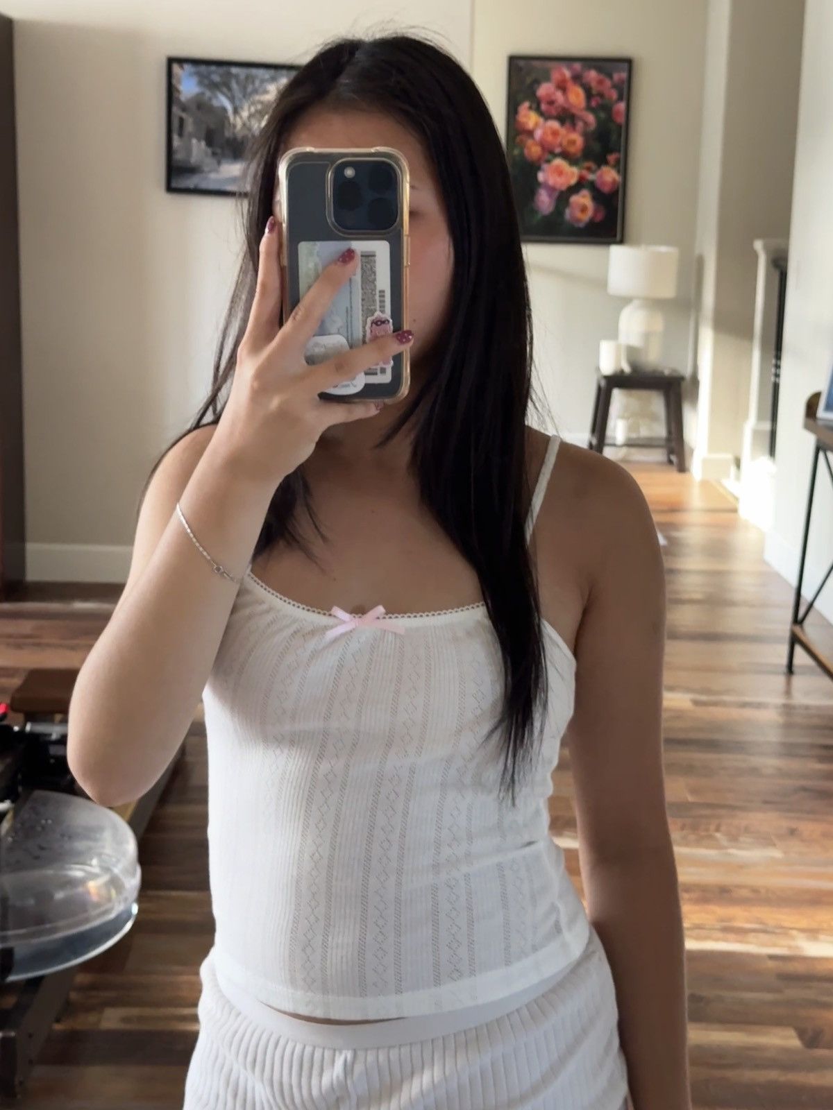 Other White tank with pink bow Size XS / US 0-2 / IT 36-38 - 4 Thumbnail