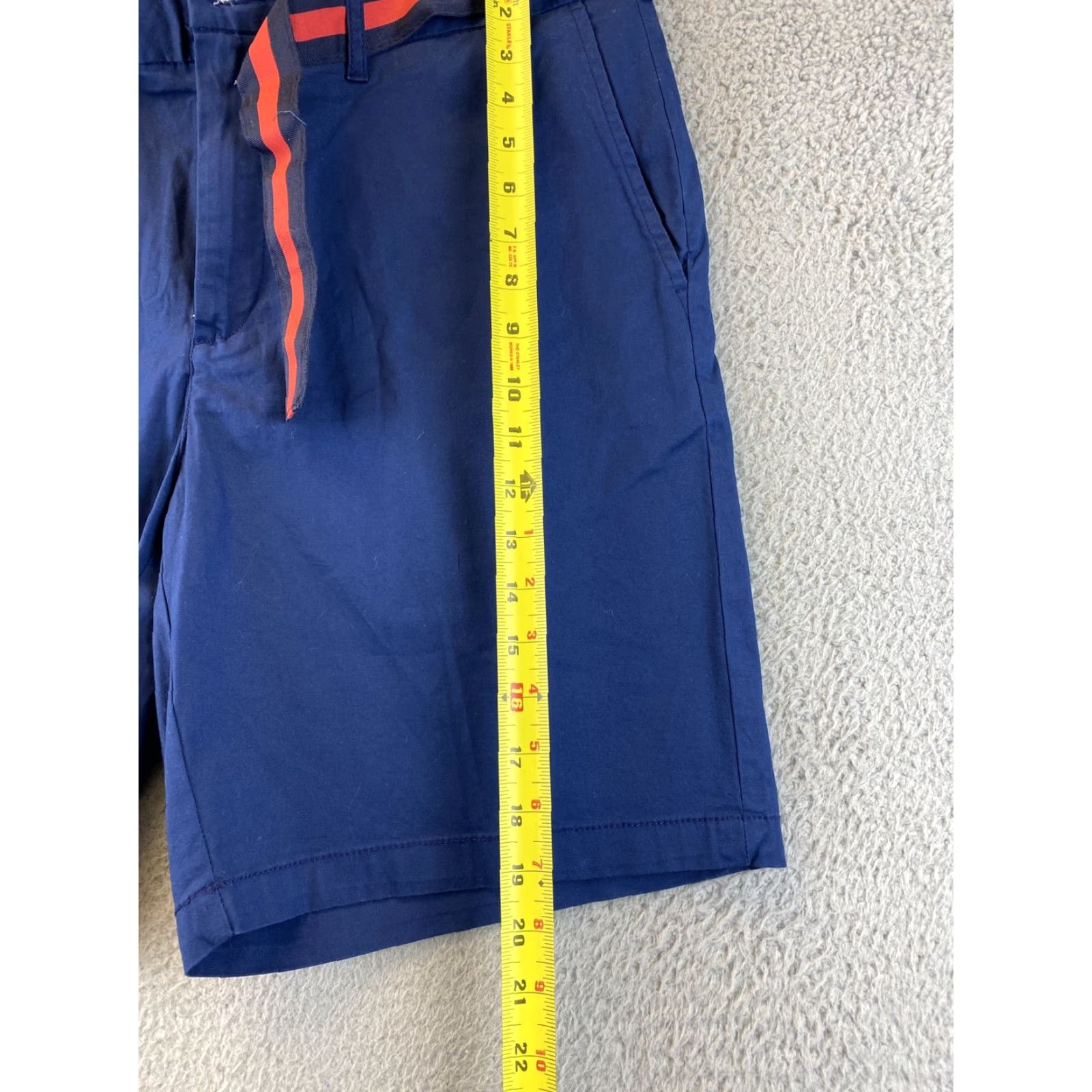 Club Room Club Room Men's Regular-Fit 9" Stretch Chino Shorts Blue Size 36 Casual Lightweight Pockets Size US 36 / EU 52 - 6 Thumbnail