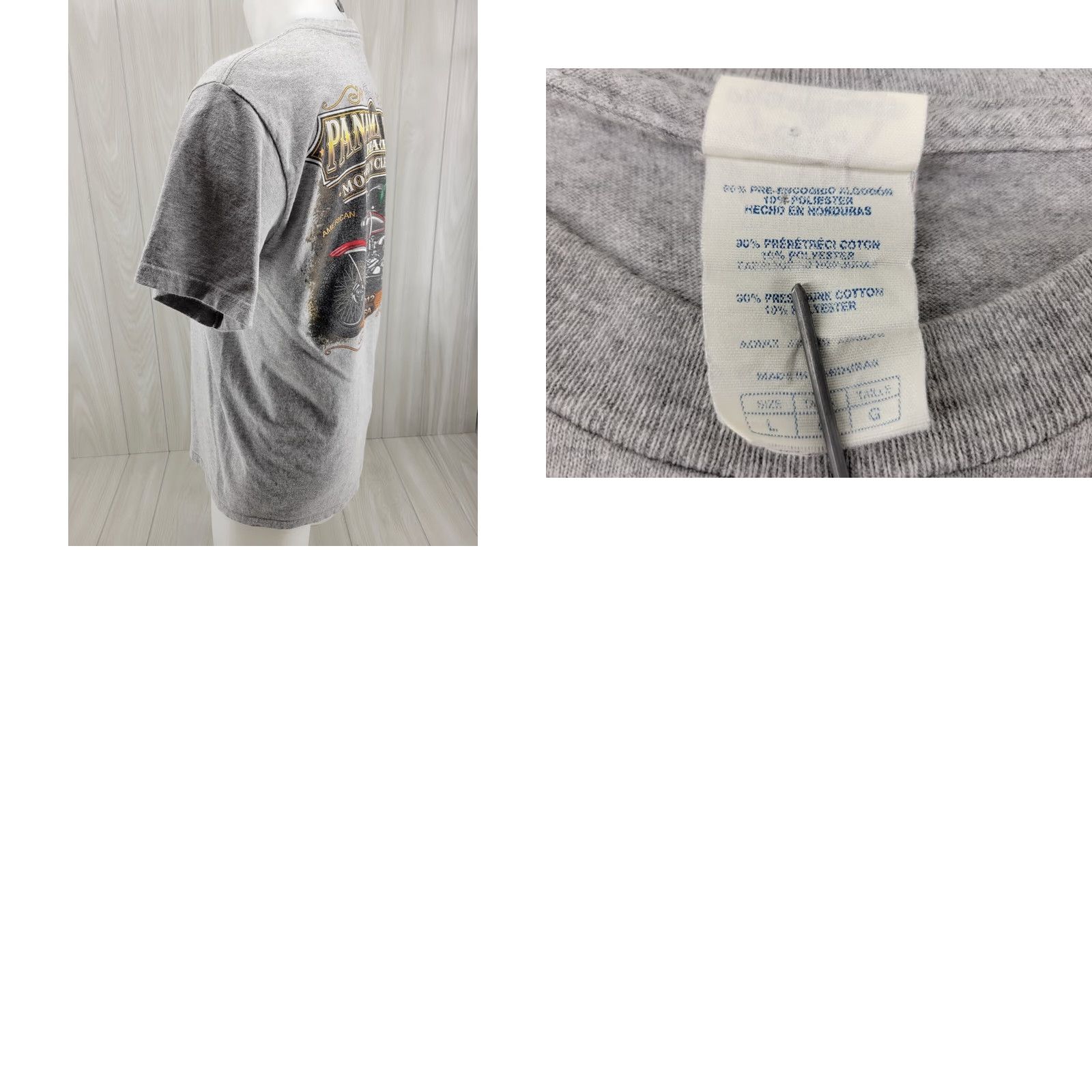 Delta VINTAGE Panama City Beach Rally Week Rider T-Shirt Gray L Men Shirt 2012 Biker Motorcycle Rock Skull Size US L / EU 52-54 / 3 - 8 Thumbnail