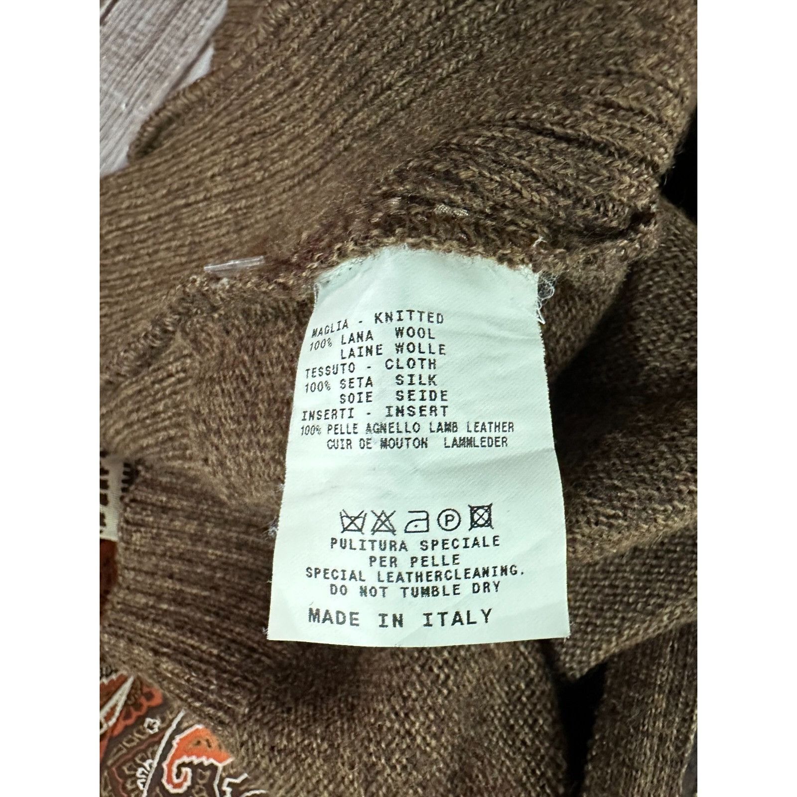 Etro Etro Milano wool silk paisley elbows patch lamb leather bomb Size US M / EU 48-50 / 2 - 3 Thumbnail