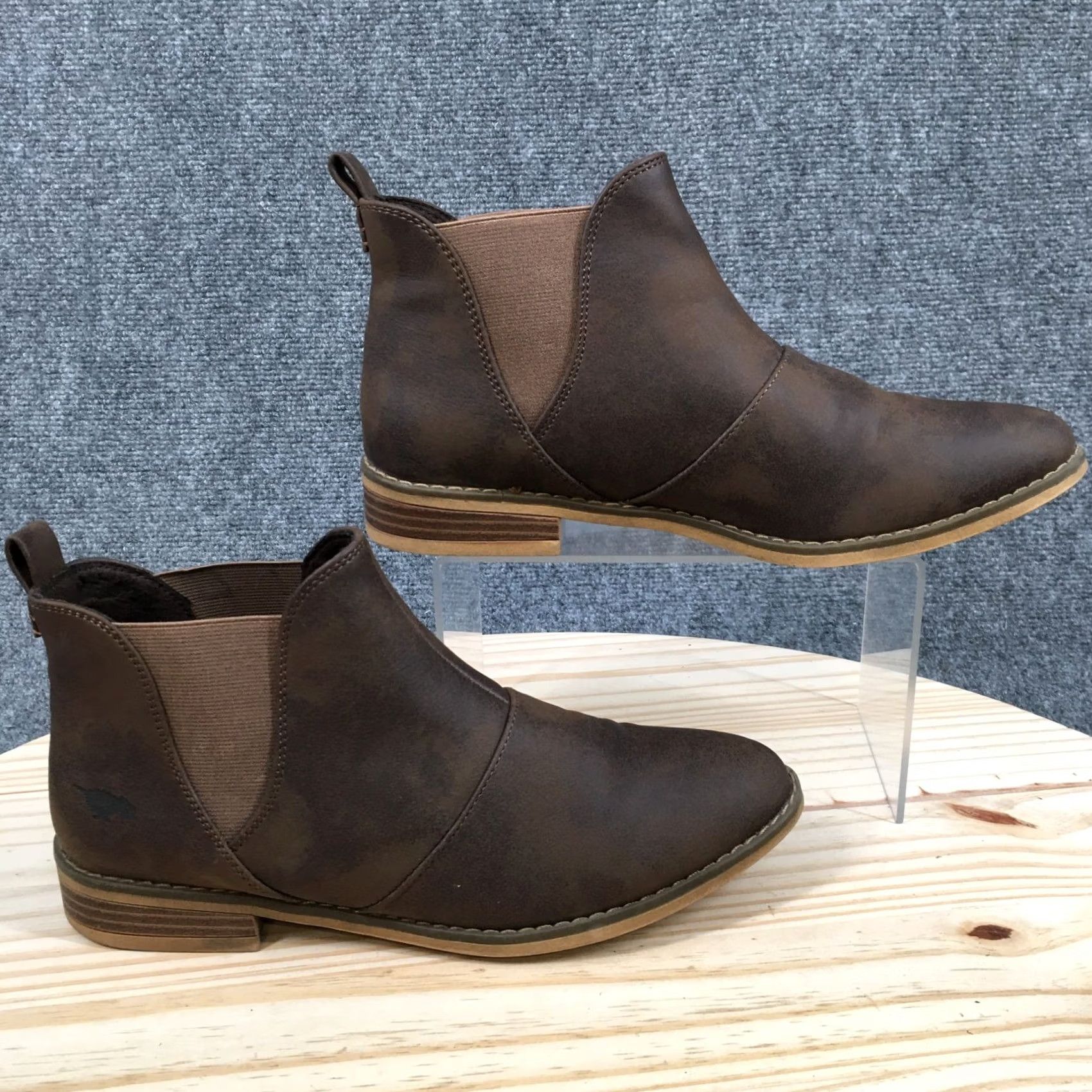 Vintage Rocket Dog Boots Women's 9 Maylon Chelsea Booties Brown Almond Toe Pull On Casual Boots Size US 9 / IT 39 - 2 Thumbnail