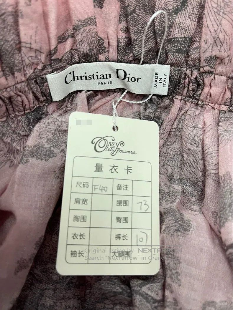 Dior Dior Vacation Series Pink Juyi Printed Long Skirt Size 26" / US 2 / IT 38 - 4 Thumbnail