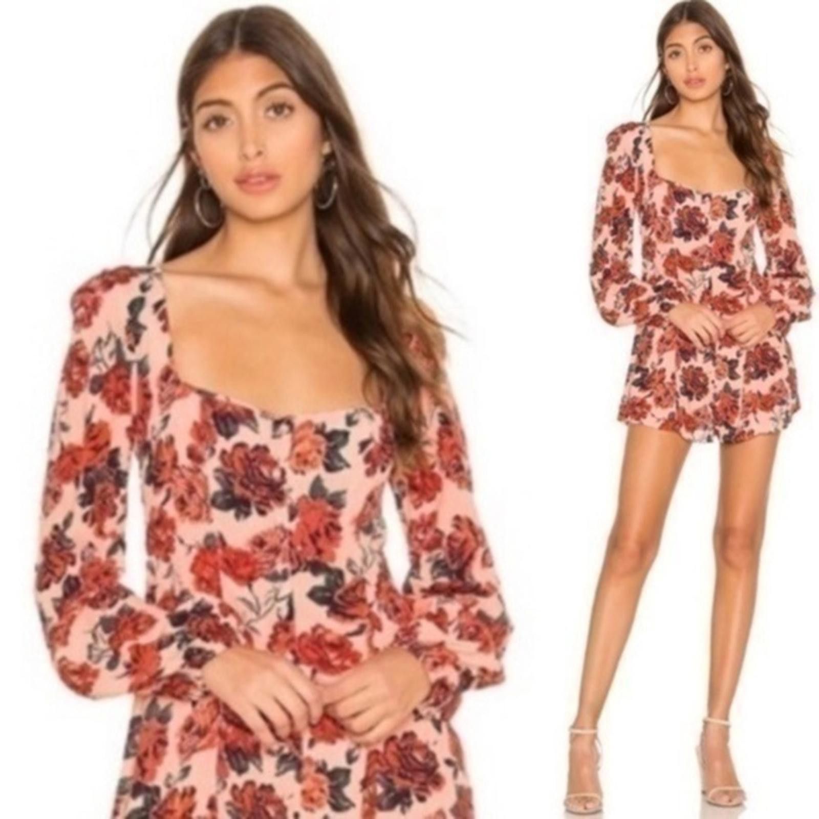 Designer Beach Riot Rose Floral Print Sailor Romper Sz XS Size 26" / US 2 / IT 38 - 1 Thumbnail