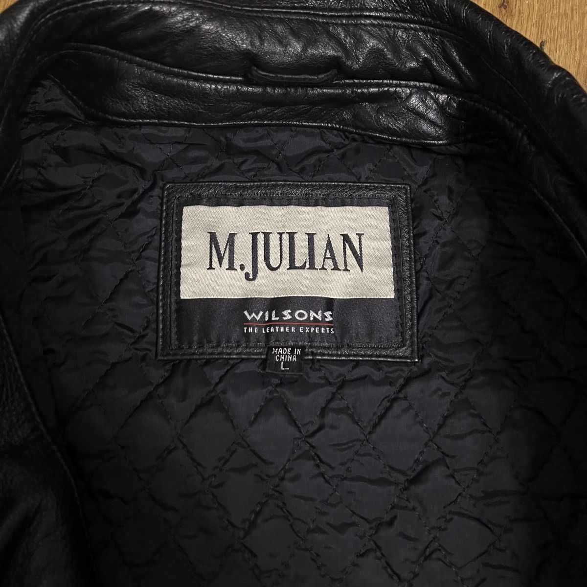 M. Julian M. Julian Wilsons Leather Zip Jacket Quilted Lined Men's L Size US L / EU 52-54 / 3 - 3 Thumbnail