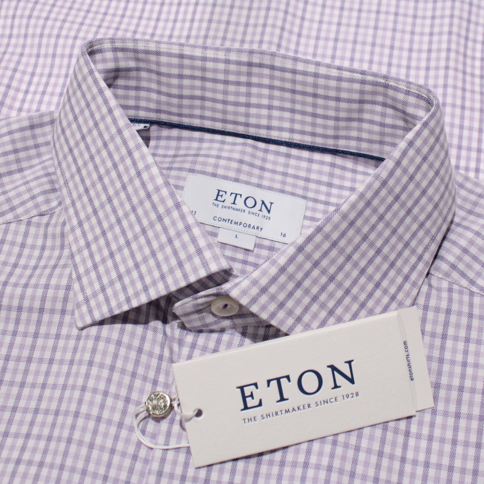 Eton Eton New with tags Shirt Size L US In Purple Size US L / EU 52-54 / 3 - 1 Thumbnail