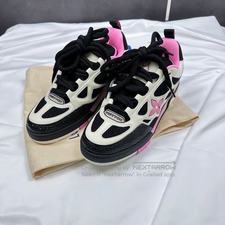 Louis Vuitton Louis Vuitton Skate's latest black and pink sneakers Size US 8 / EU 41 - 1 Thumbnail