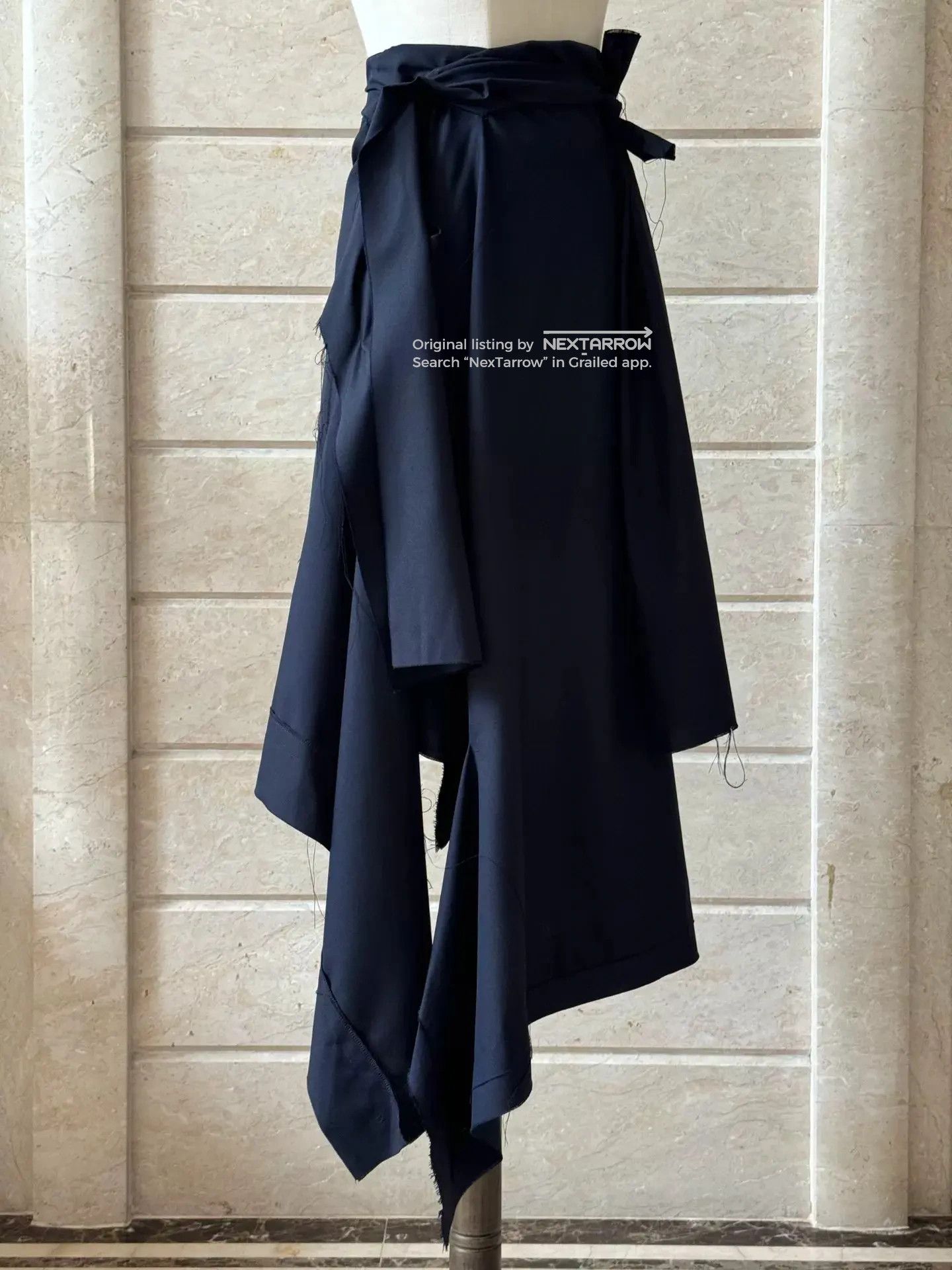 Ottolinger Wrap Skirt Draped Asymmetric Size 36 in Black, Women's (Size 25) — image 3 of 6
