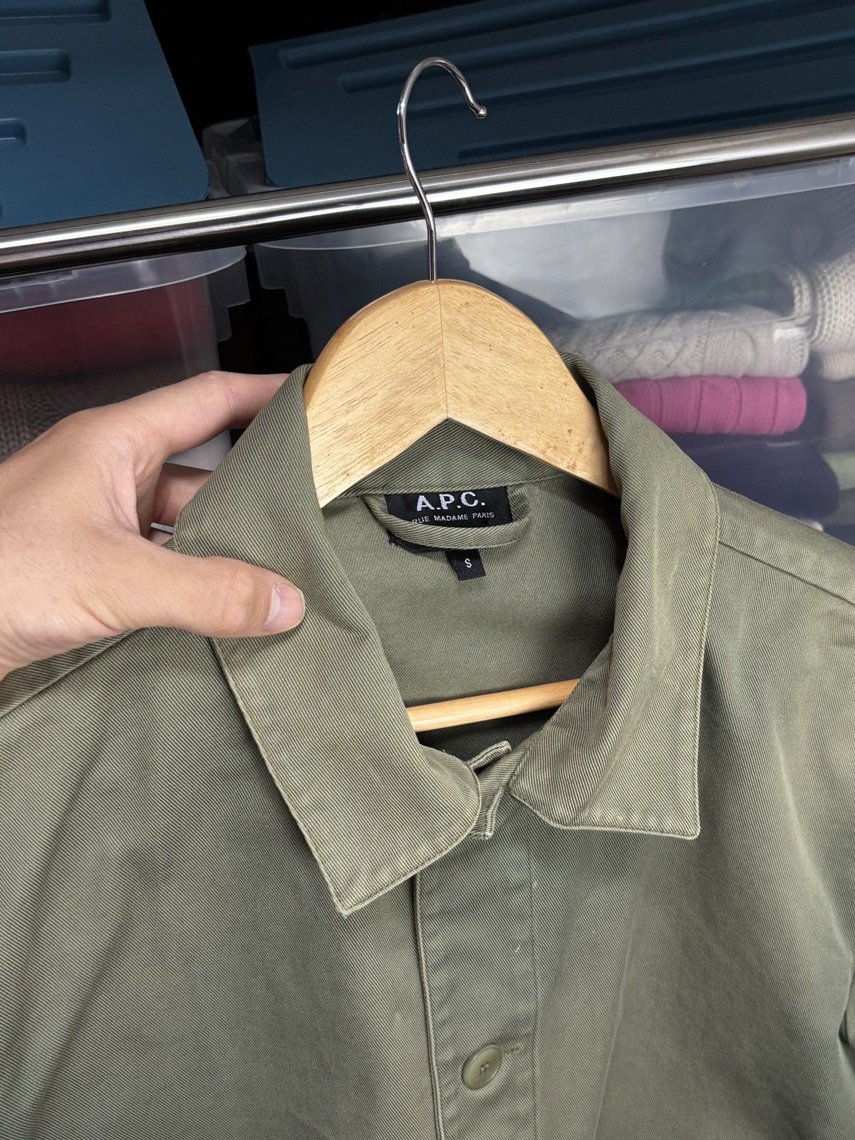 A.P.C. A.P.C. Army Military Buttoned Vintage Work Jacket Size US S / EU 44-46 / 1 - 3 Thumbnail