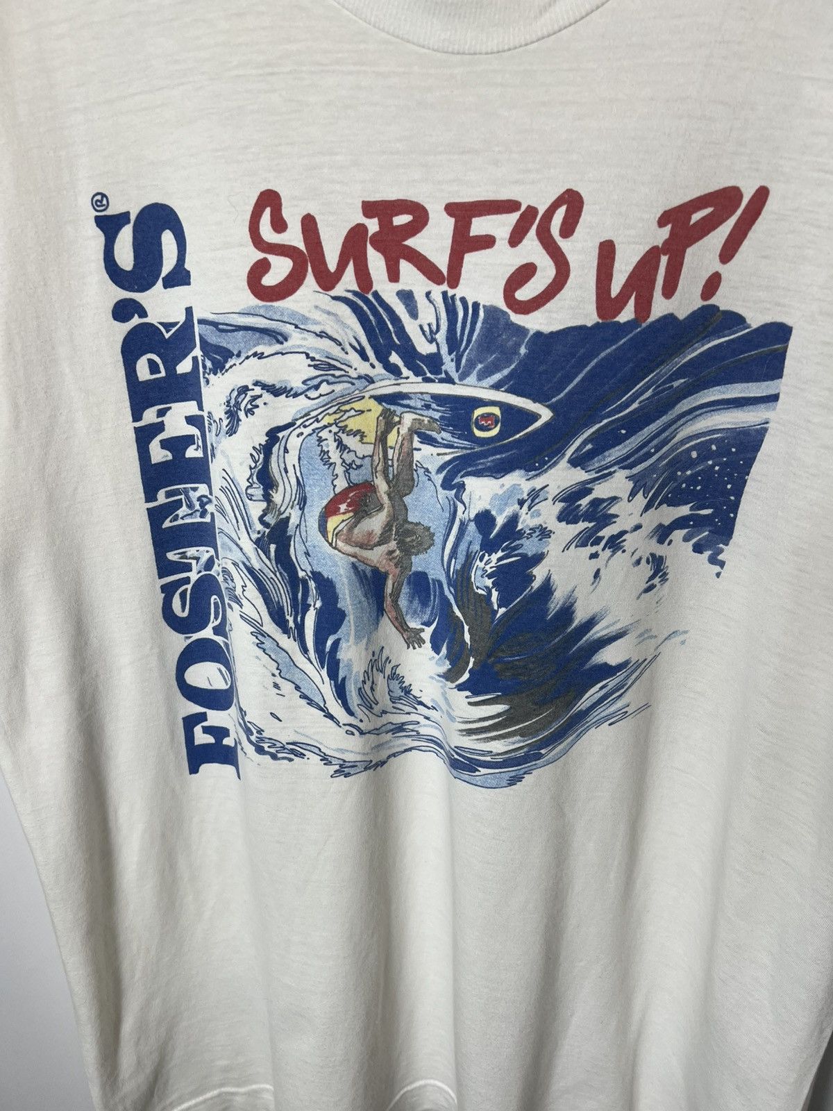 Vintage Vintage streetwear y2k Foster’s Surf’s Up T-shirt Size US XL / EU 56 / 4 - 2 Thumbnail
