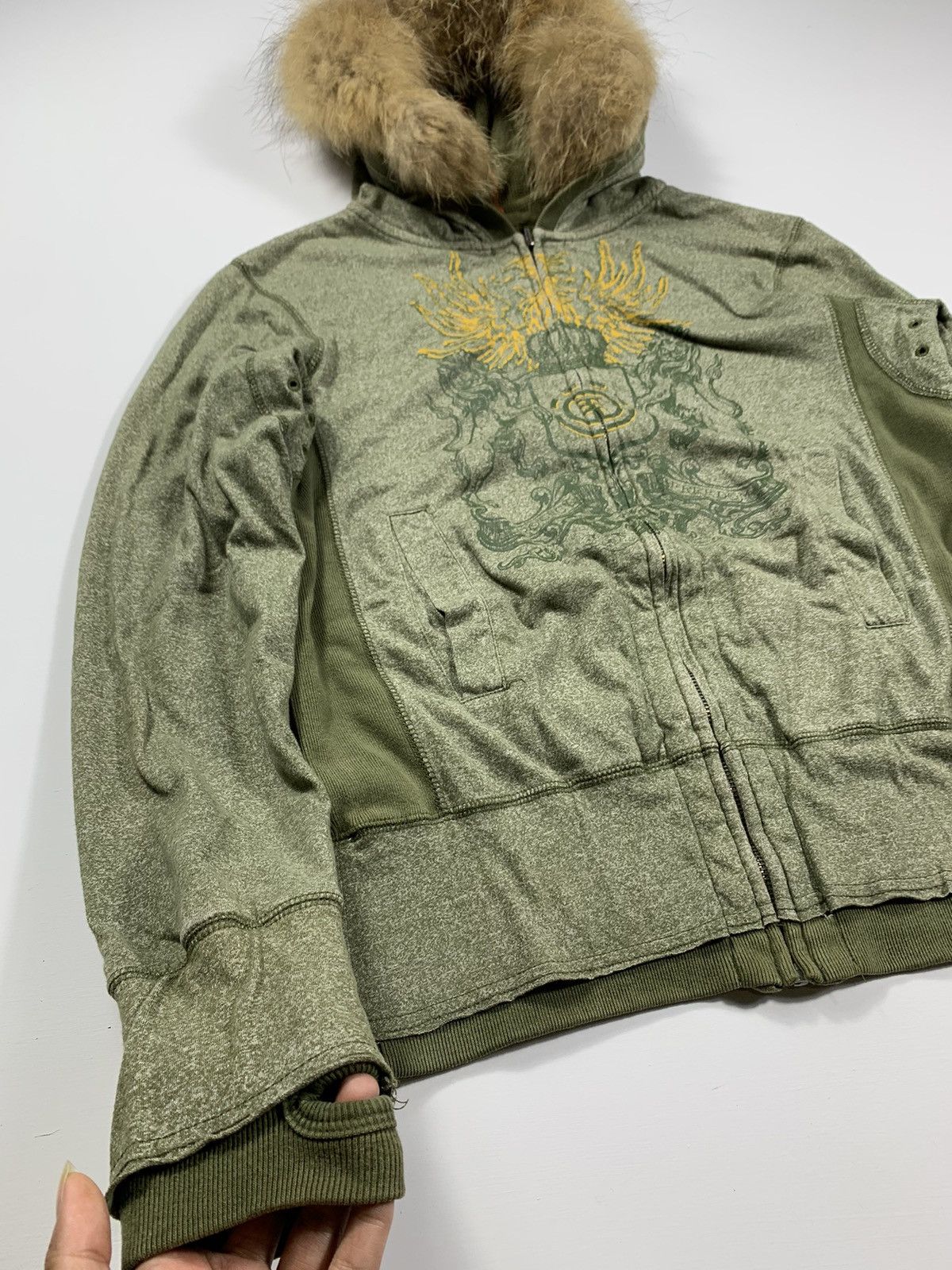 If Six Was Nine Element Faux Fur Zip Hoodie Jacket Size US S / EU 44-46 / 1 - 4 Thumbnail