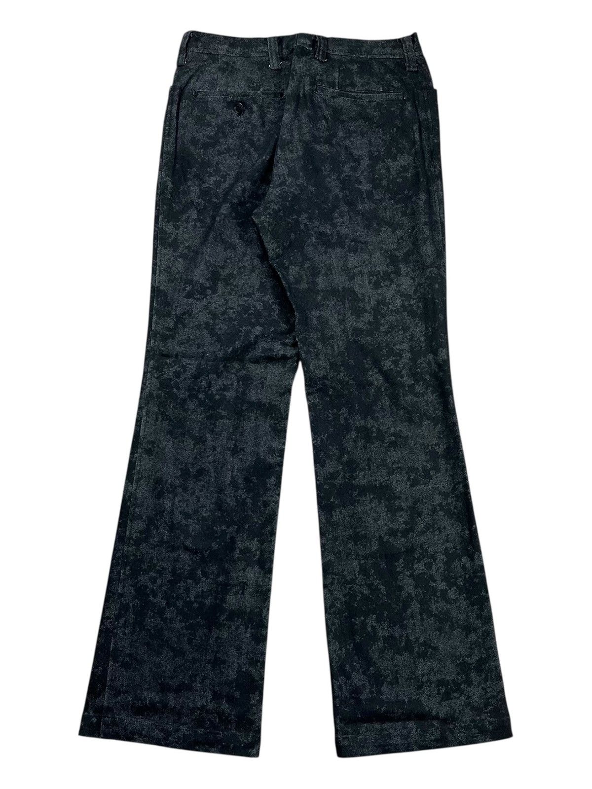 Tornado Mart 2000s Tornado Mart - Mud Wash Jacquard Flared Pants Size US 29 - 2 Thumbnail