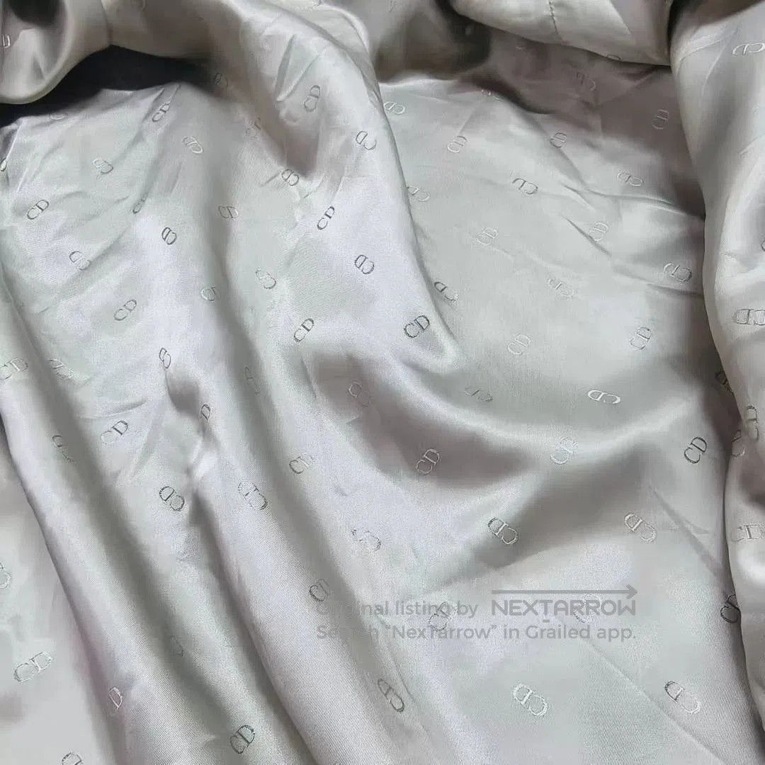 Dior Gray Wool Reversible Suit Jacket.