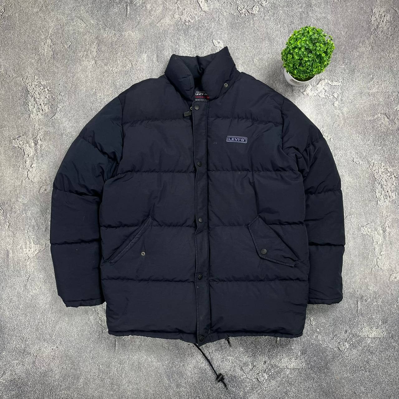 Levi's Vintage Clothing Men’s Vintage Levi’s Down Jacket Puffer Black Nylon Size L Size US L / EU 52-54 / 3 - 1 Thumbnail