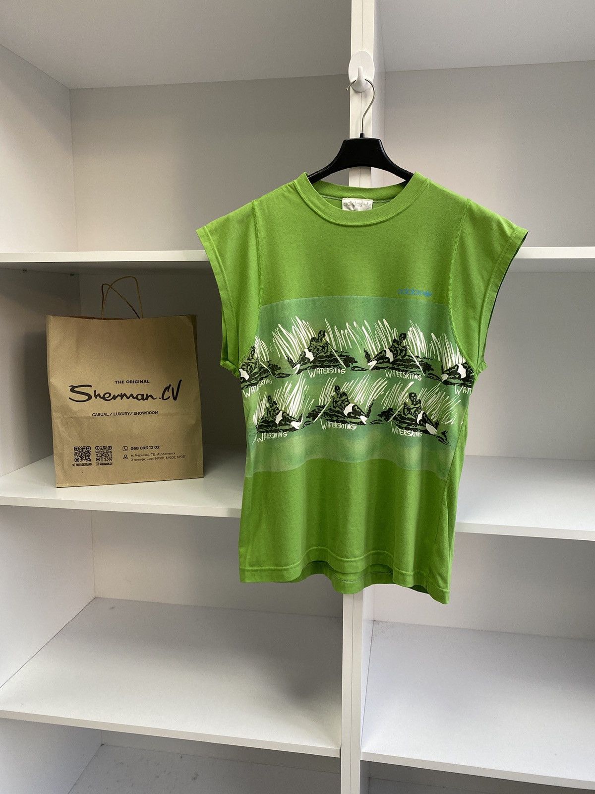 Adidas × Vintage Vintage Adidas Waterskiing tee 90s style Size US M / EU 48-50 / 2 - 3 Thumbnail