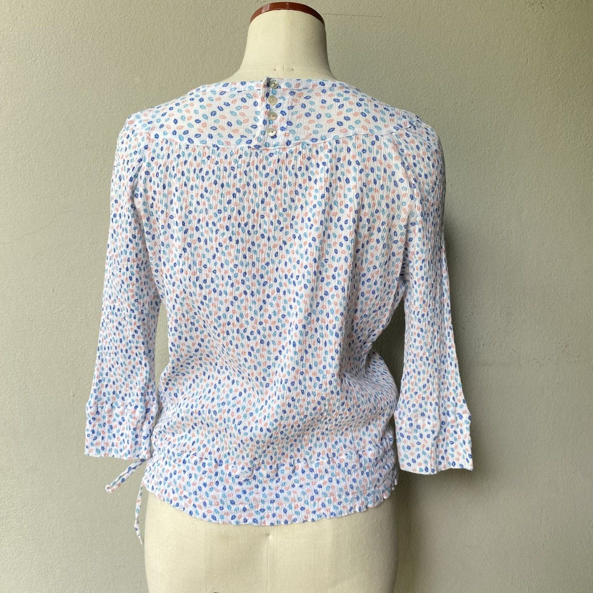 Tsumori Chisato TSUMORI CHISATO Pastel Petals Tie-Hem Blouse Size XS / US 0-2 / IT 36-38 - 4 Thumbnail