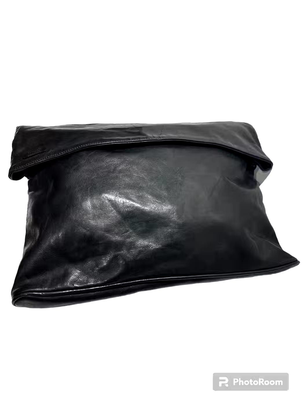 Issey Miyake Rare!!! Issey Miyake Design Studio Leather Clutch bag Size ONE SIZE - 1 Thumbnail
