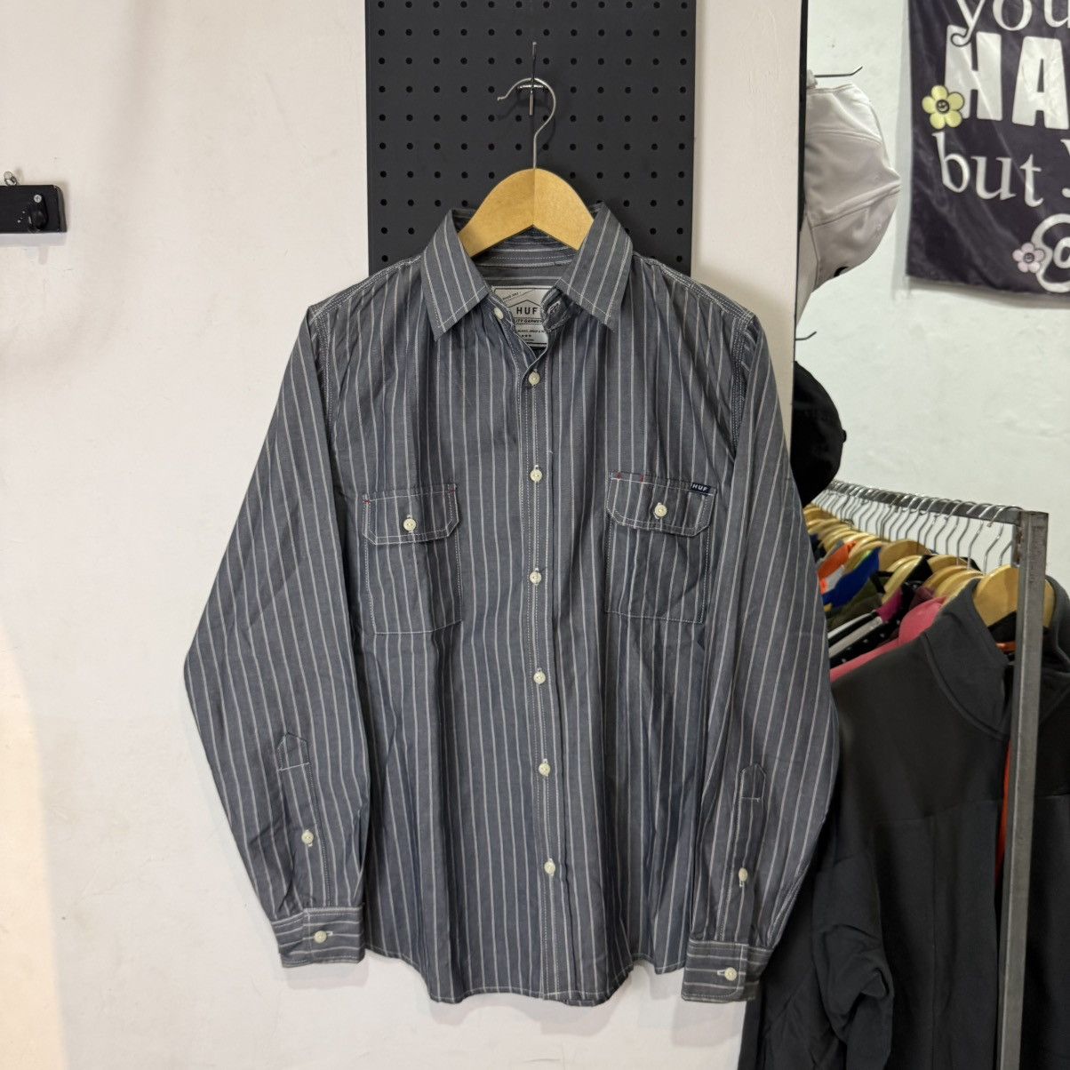 Huf HUF stripe hickory two pocket outer button up Size US M / EU 48-50 / 2 - 1 Thumbnail