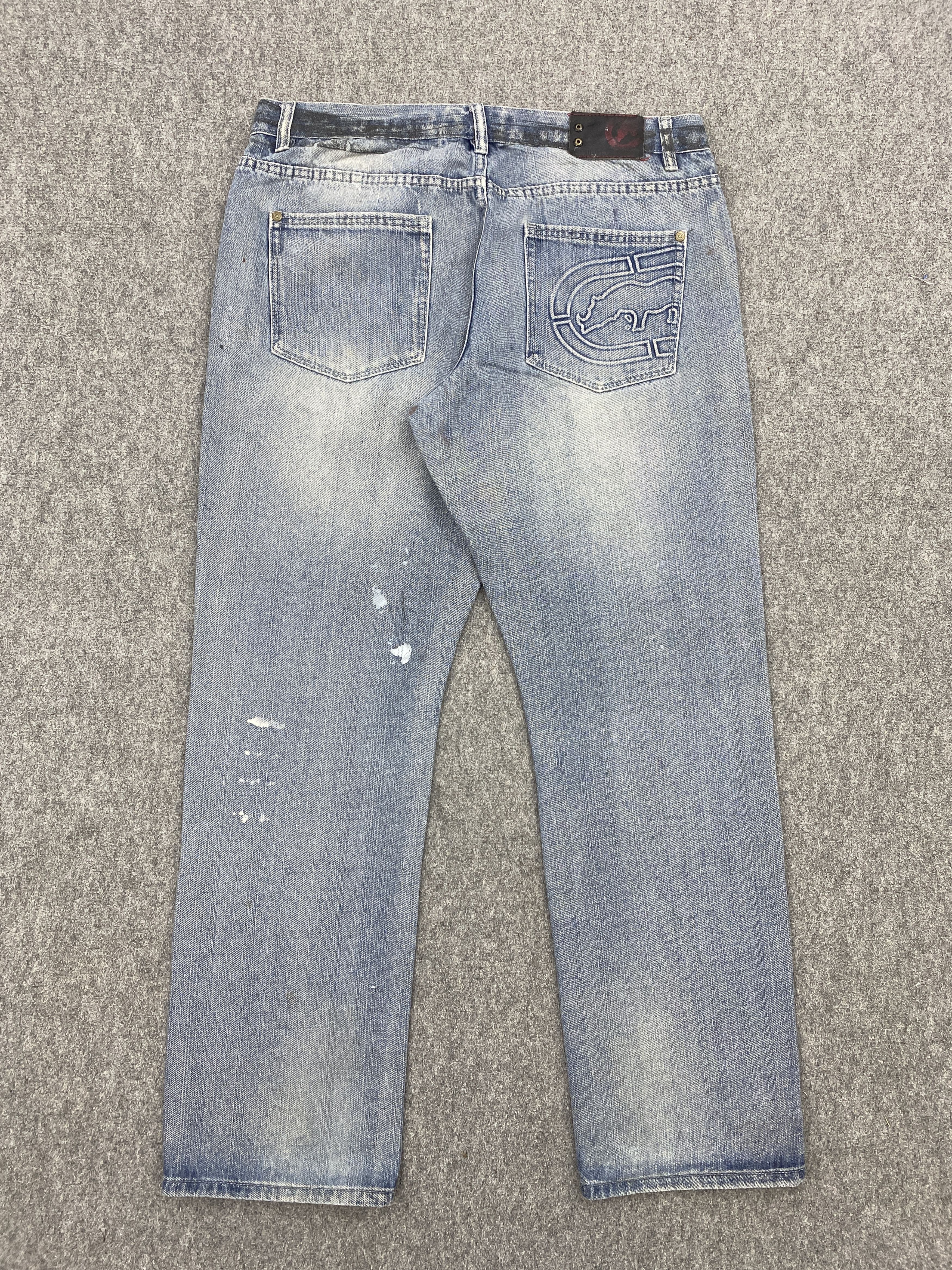 Ecko Unltd. Vintage Ecko Unltd Faded Blue Jeans DP2696 Size US 35 - 3 Thumbnail