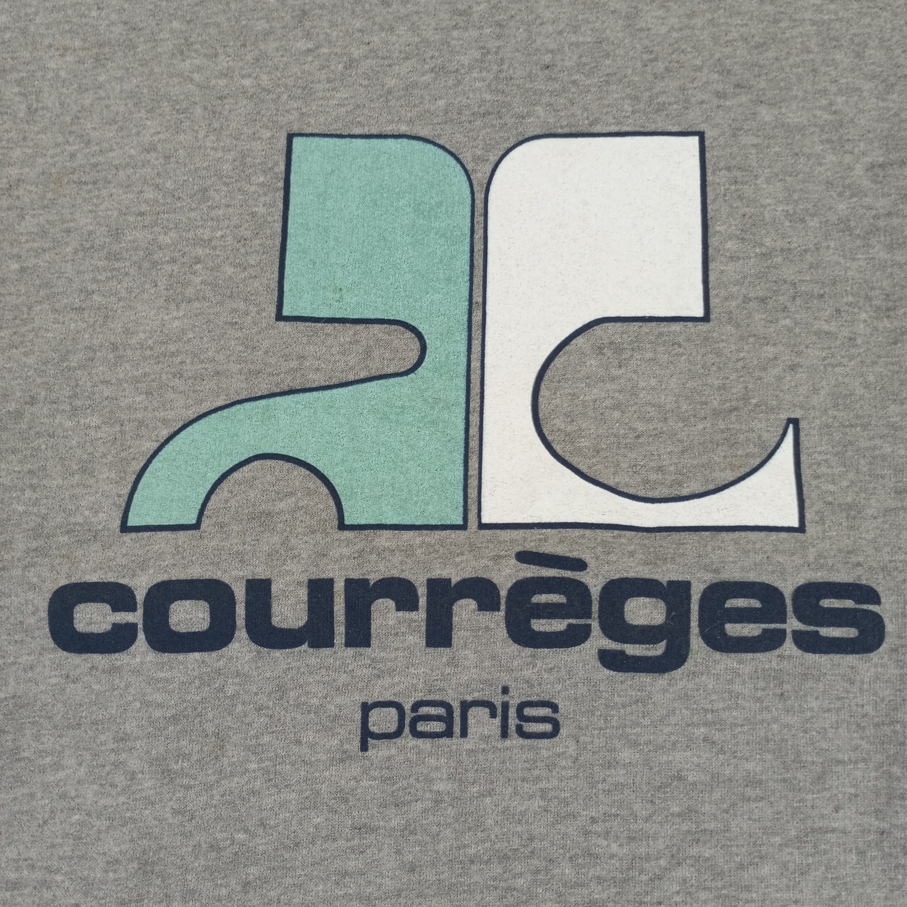 Courreges × Vintage Courreges Paris Streetwear Style Sweatshirt Size US M / EU 48-50 / 2 - 2 Thumbnail