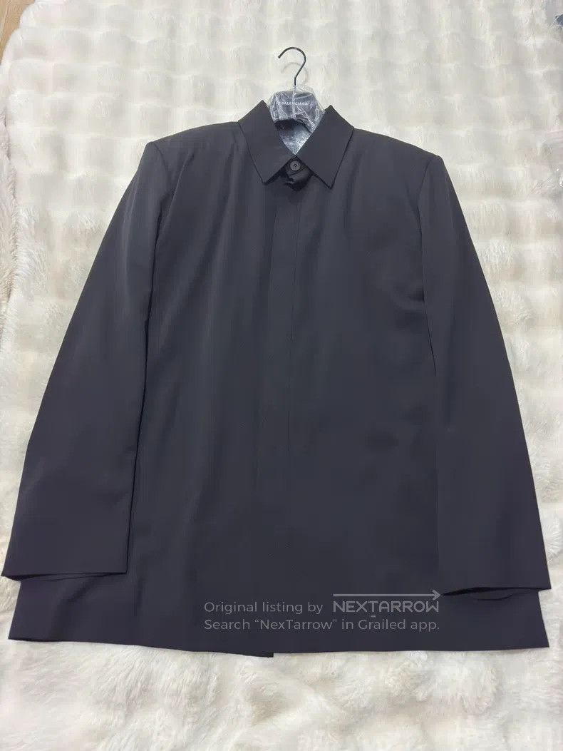 Balenciaga Balenciaga Padded shoulder jacket coat Size US S / EU 44-46 / 1 - 1 Thumbnail
