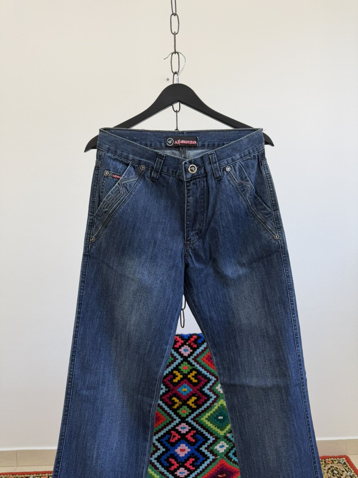 Hedi Slimane Vintage Dior Hedi Slimane Style Washed Denim Jeans Size US 30 / EU 46 - 4 Thumbnail