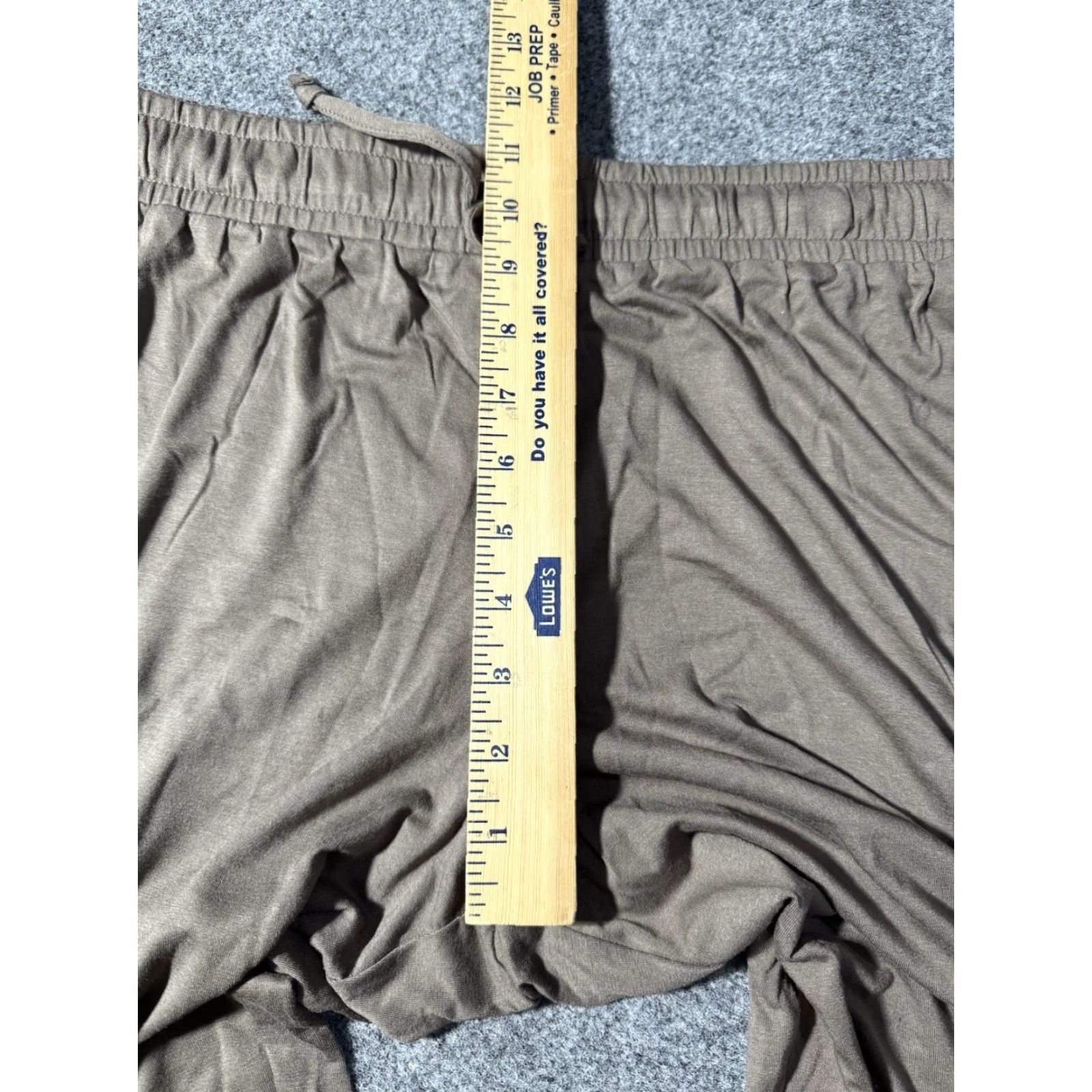 Vintage Nuuds Pants Womens Large Brown Wide Leg Rayon Spandex Stretch Lounge Comfy Size 36" / US 14 / IT 50 - 7 Thumbnail