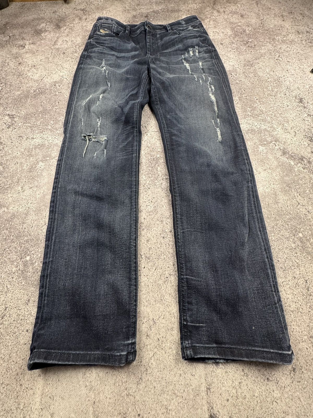 Diesel Vintage Y2K Diesel Distressed Jeans Japanesse Rare Denim Size US 29 - 2 Thumbnail