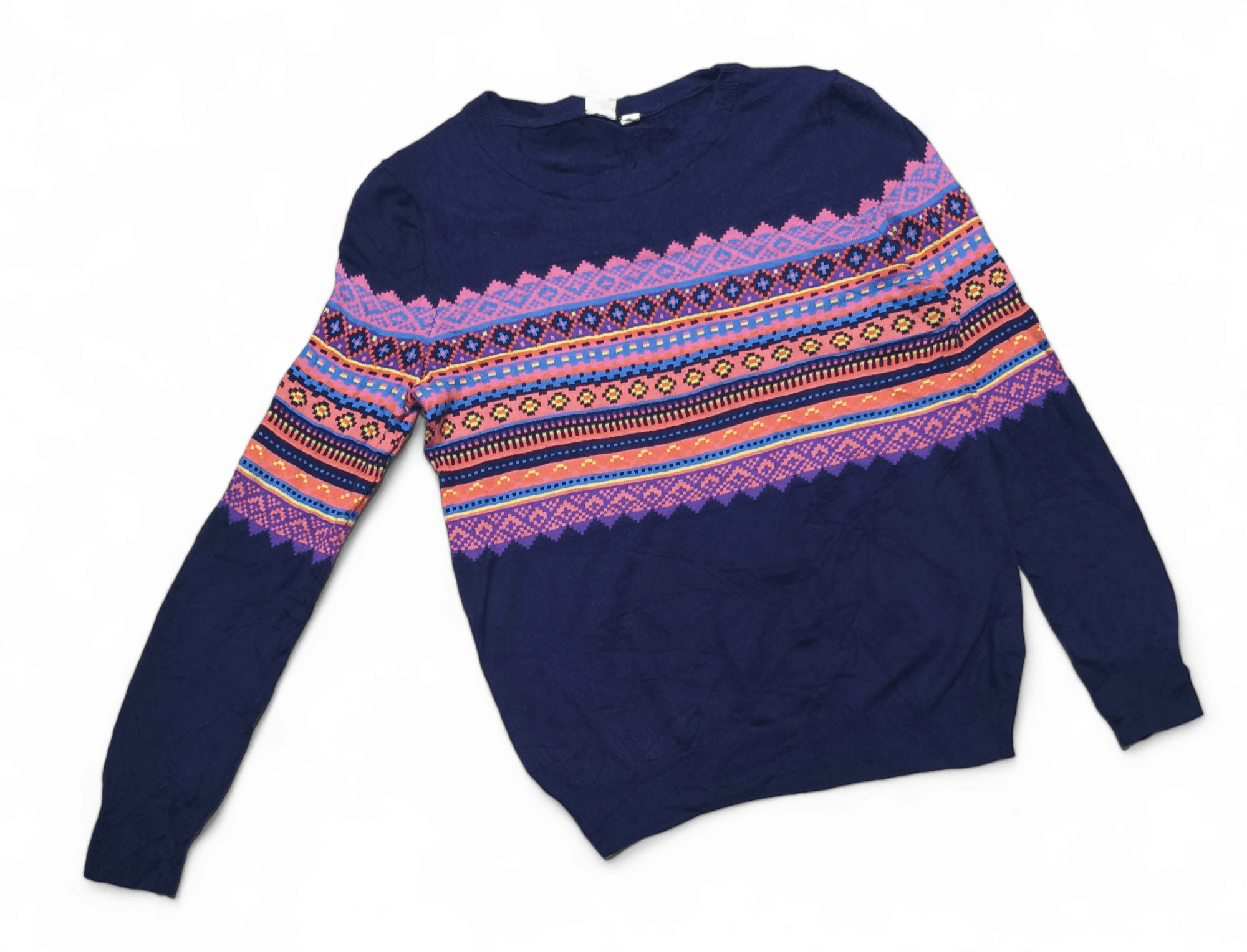 Gap Vintage GAP Women's Ethnic Motifs Pattern Knit Sweater Size XS / US 0-2 / IT 36-38 - 3 Thumbnail