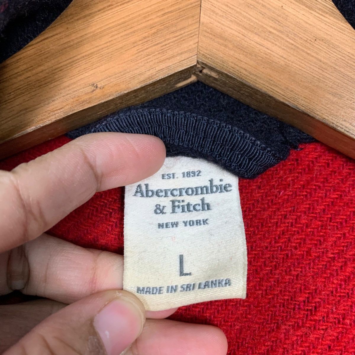 Abercrombie & Fitch ABERCROMBIE & FITCH Small Logo Wool Jacket #2331-C104 Size US L / EU 52-54 / 3 - 16 Thumbnail