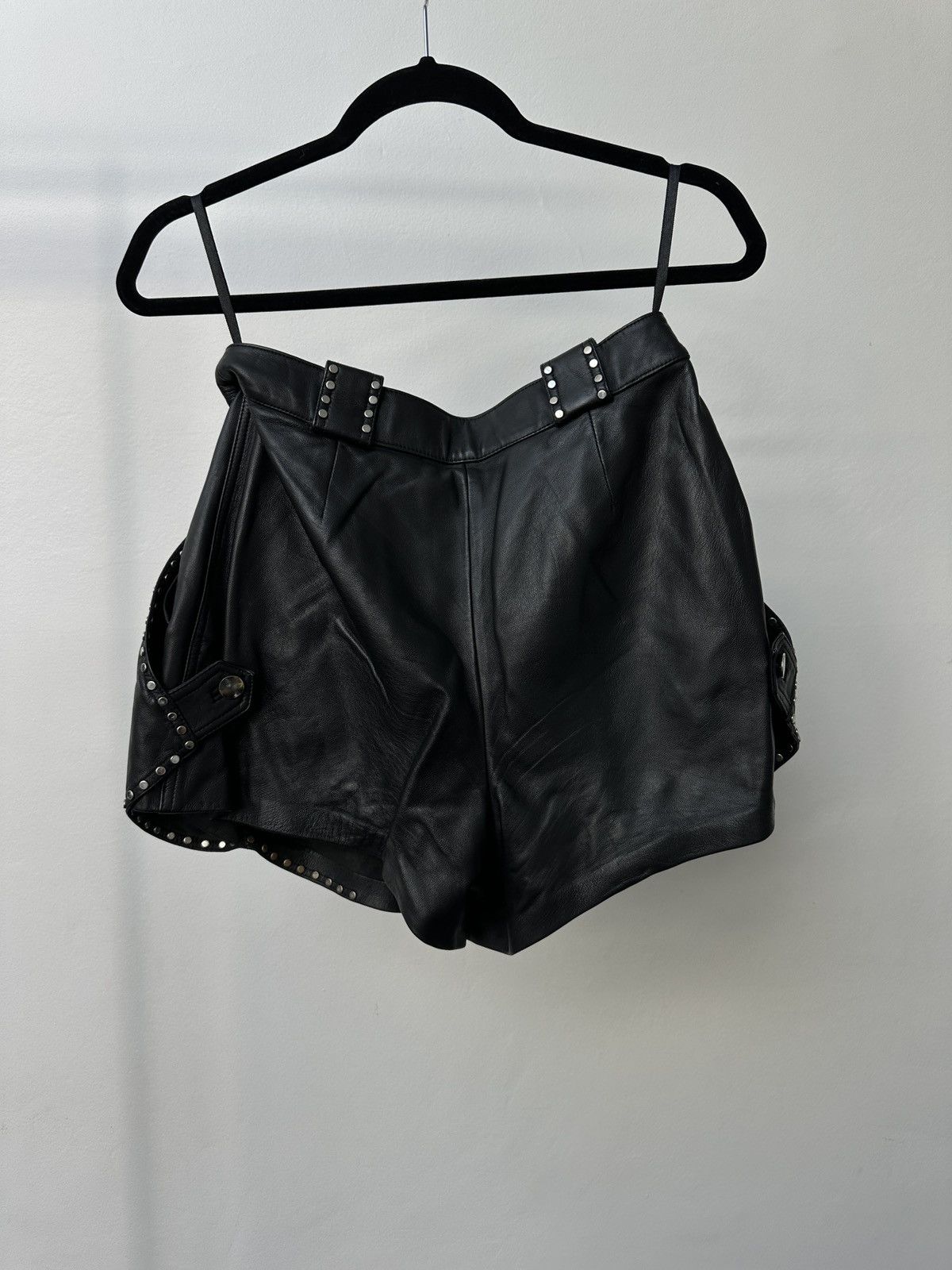Maje Maje Studded Leather Shorts – Size 36 (AU 8 / S) Size 26" / US 2 / IT 38 - 2 Thumbnail