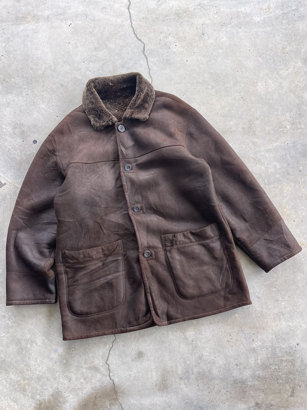Saint Laurent Paris Yves Saint Laurent Sheepskin Sherling jacket Size US M / EU 48-50 / 2 - 14 Thumbnail