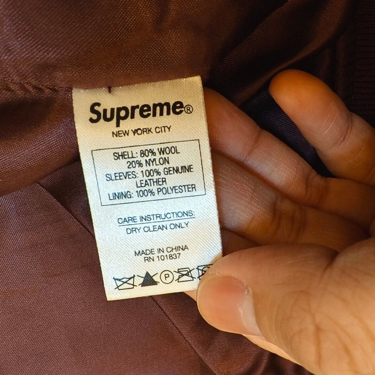 Supreme FW15 Crew Varsity Jacket Size US M / EU 48-50 / 2 - 4 Thumbnail
