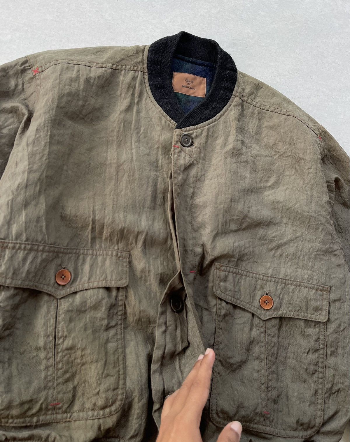 Issey Miyake × Japanese Brand × Vintage 🔥Vintage CD-4 Japan Bomber Jacket Inspired Issey Miyake Size US L / EU 52-54 / 3 - 6 Thumbnail