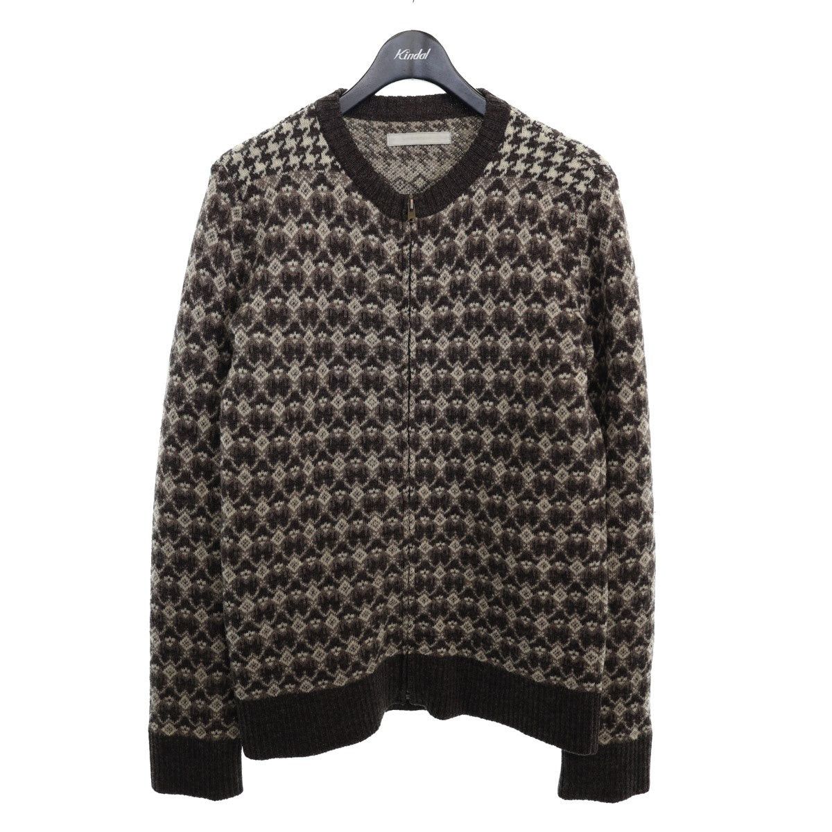 Number (N)ine Number (N)ine 02AW pattern crew glue zip cardigan Size US M / EU 48-50 / 2 - 1 Thumbnail