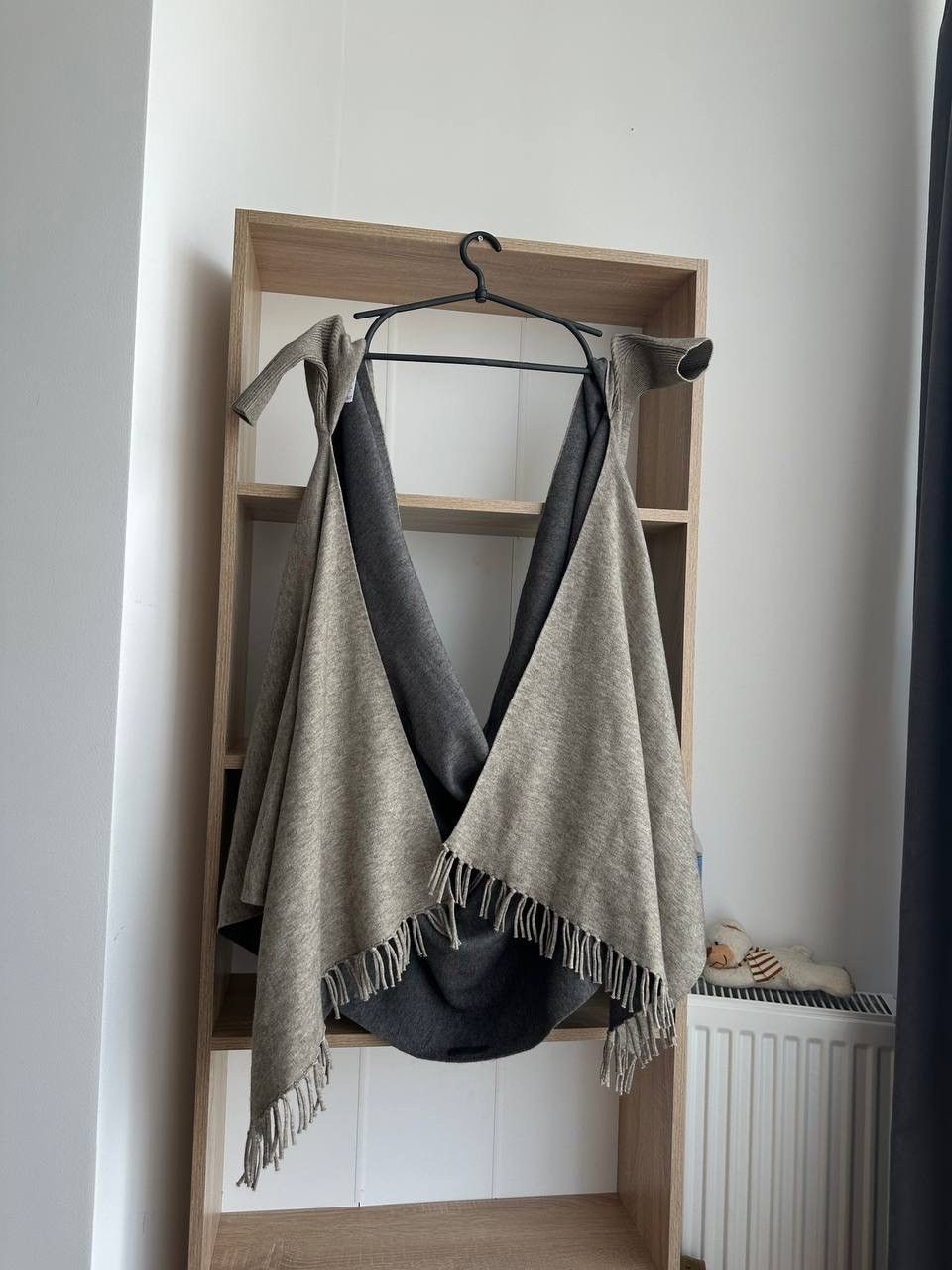 SERAPHIN × Vintage Vintage Poncho Cardigan Seraphin Gray Size US L / EU 52-54 / 3 - 6 Thumbnail