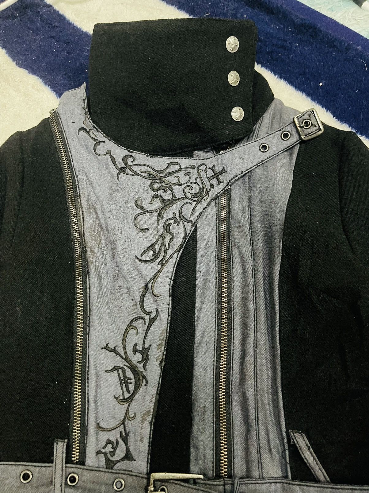 If Six Was Nine Ozz Croce Punk Gothic Long Jacket (18) Size US M / EU 48-50 / 2 - 10 Thumbnail