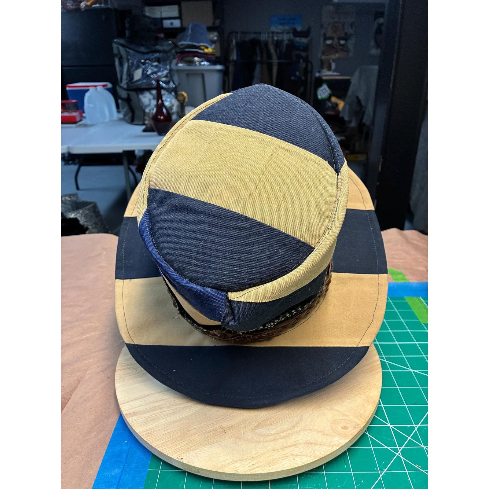 Other The Showman — Reclaimed Canvas Top Hat, Braided Leather Band Size ONE SIZE - 5 Thumbnail