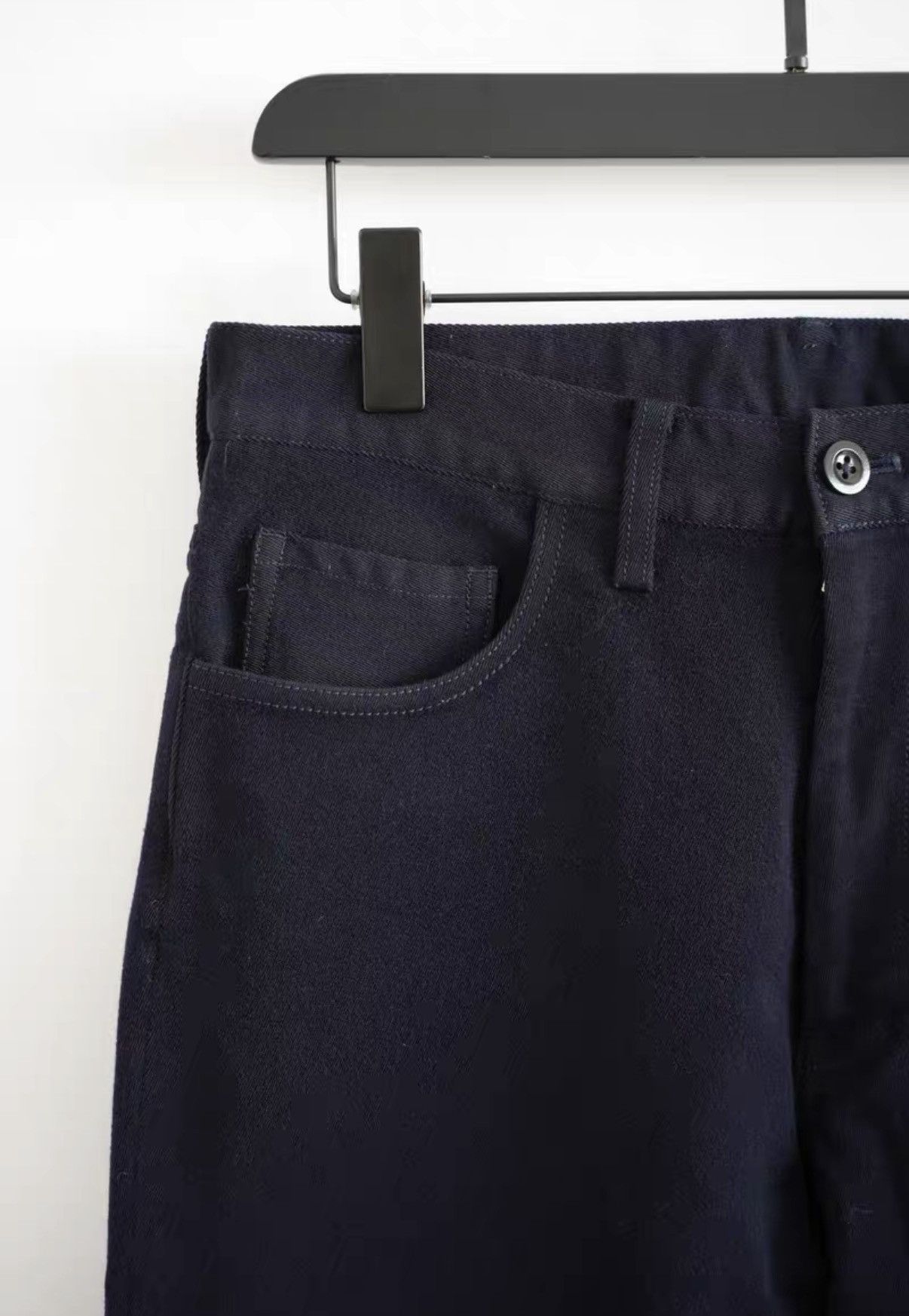 Yohji Yamamoto Yohji Yamamoto 04AW Navy Wool Nylon Jeans K4 Size US 34 / EU 50 - 3 Thumbnail