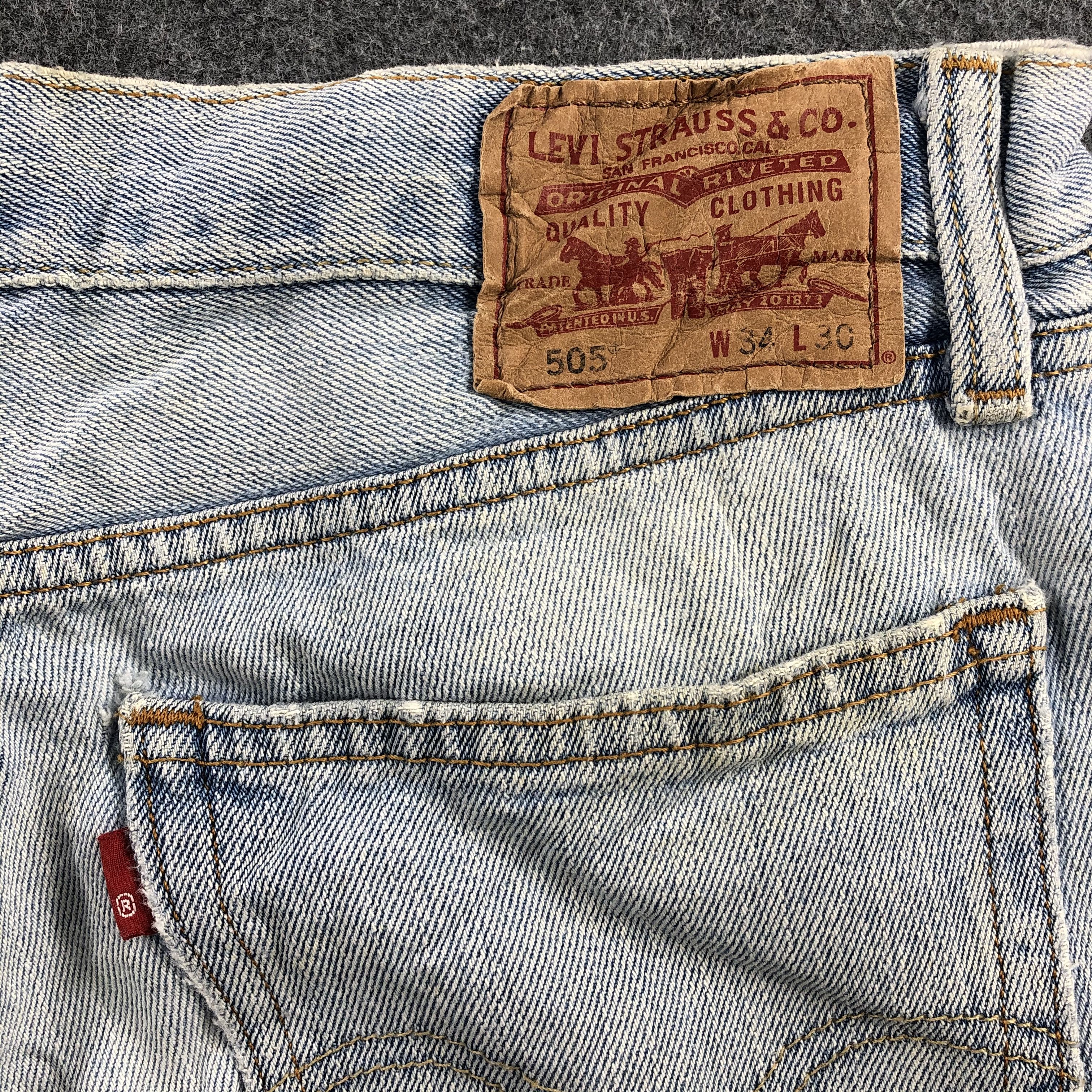 Levi's × Vintage Vintage Levis 505 Jeans-JM772 Size US 36 / EU 52 - 5 Thumbnail