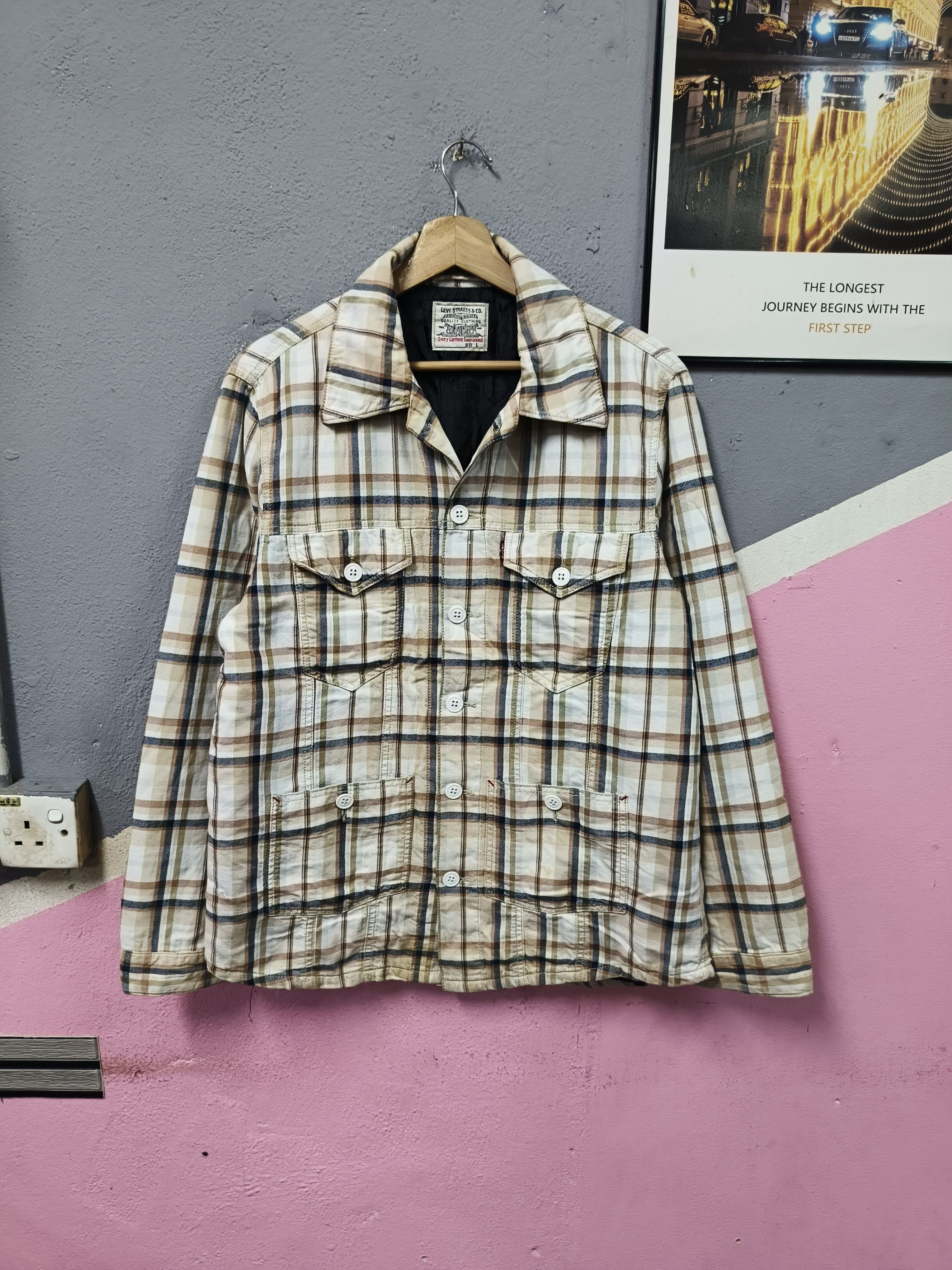 Levi's LEVIS PLAID UTILITY CHORE JACKET WORKERS Size US L / EU 52-54 / 3 - 1 Thumbnail